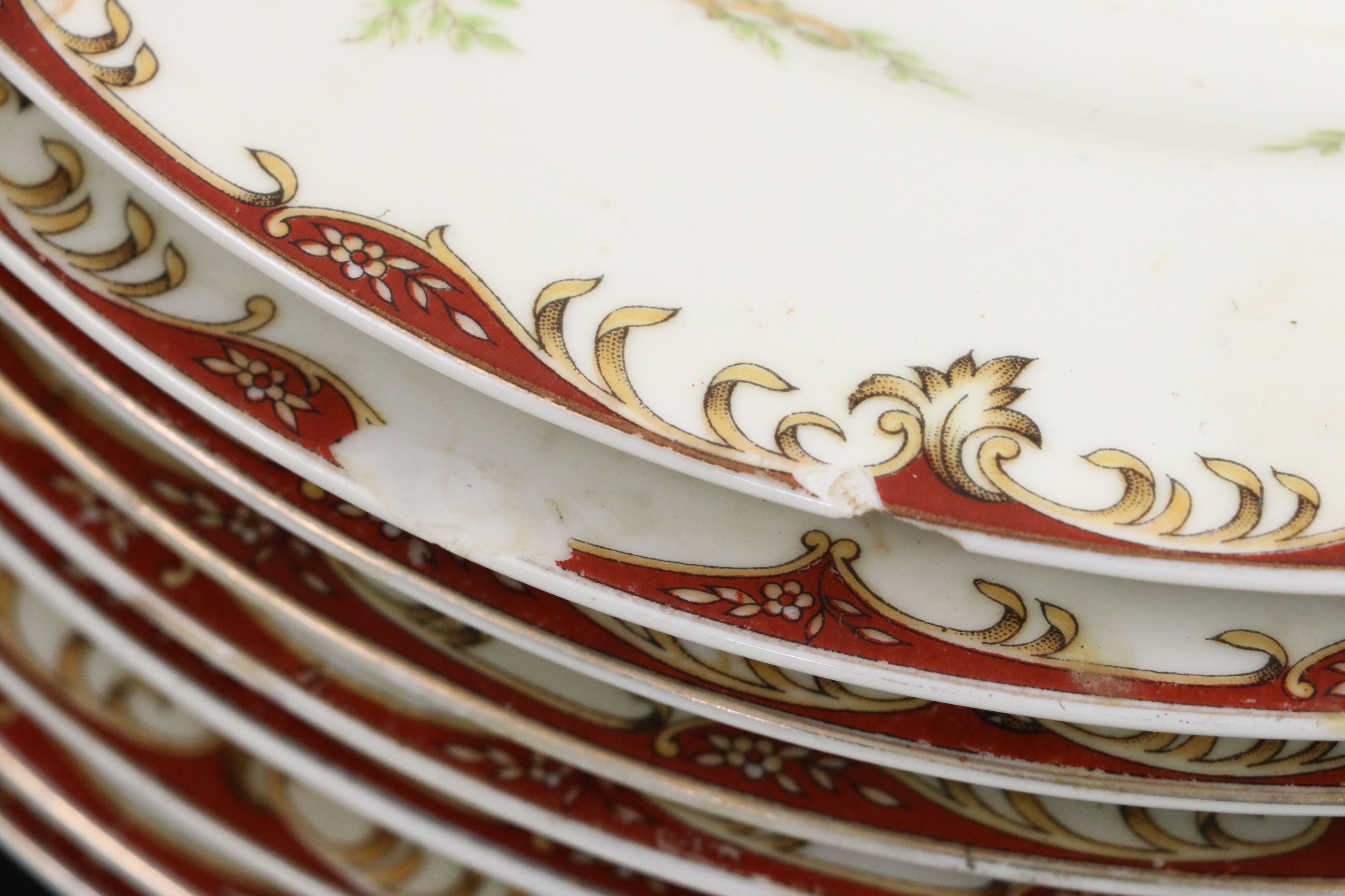 Japanese Empress Porcelain Dinnerware and Serving Pieces, Mid to Late 20th C.