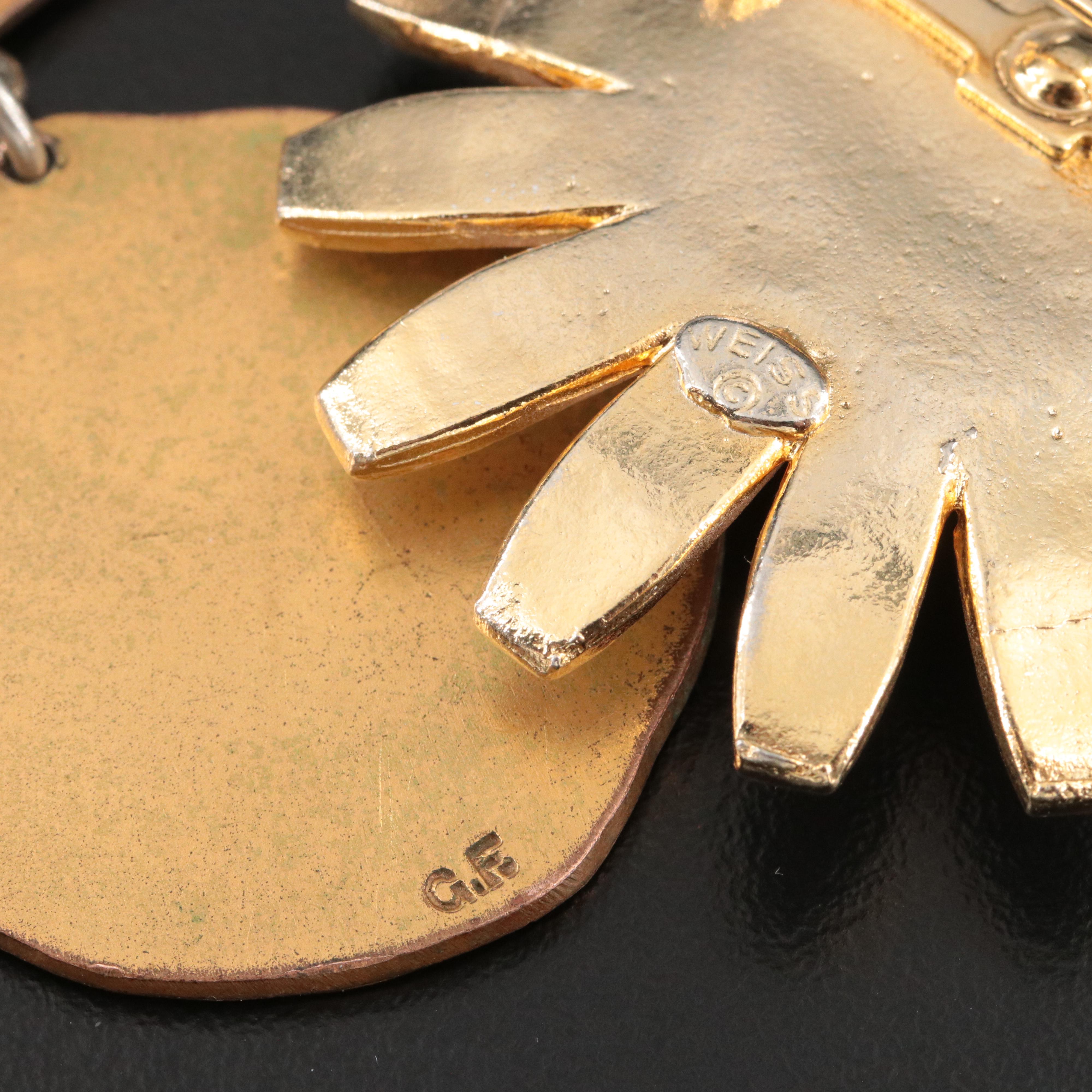 Vintage Enamel, Mother-of-Pearl and Rhinestone Jewelry Collection