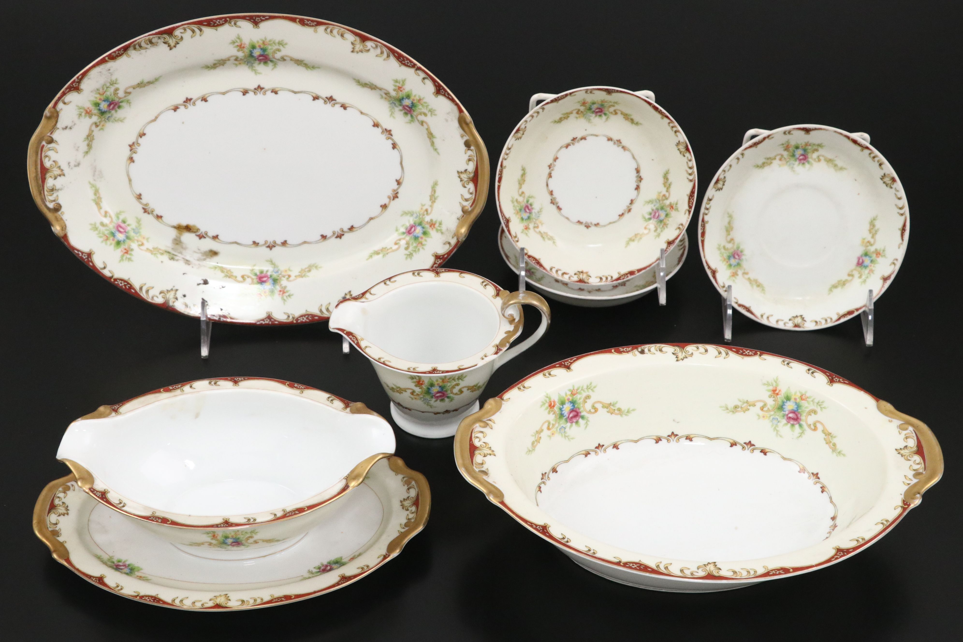 Japanese Empress Porcelain Dinnerware and Serving Pieces, Mid to Late 20th C.