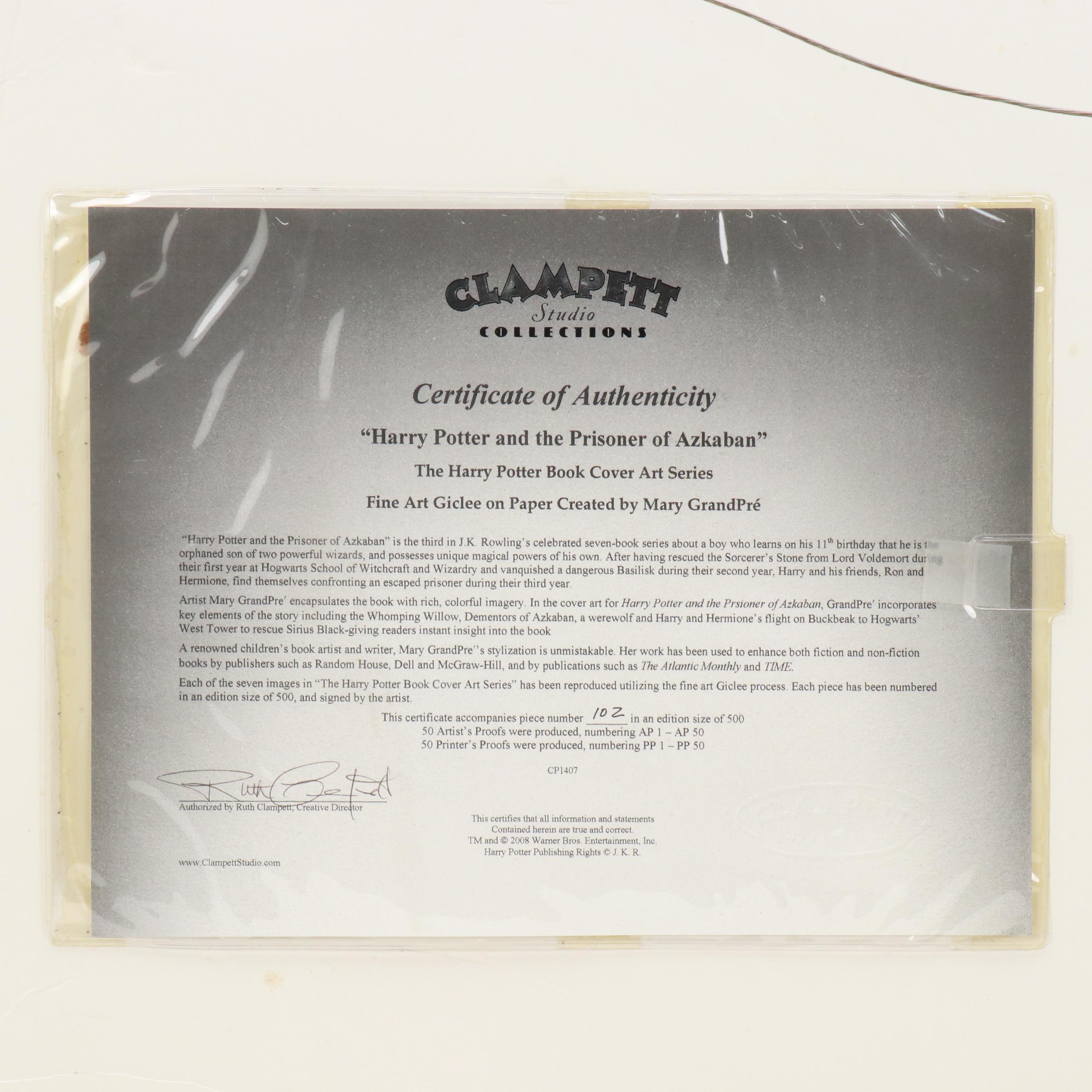 Mary GrandPré Giclée "Harry Potter and the Prisoner of Azkaban," 21st Century