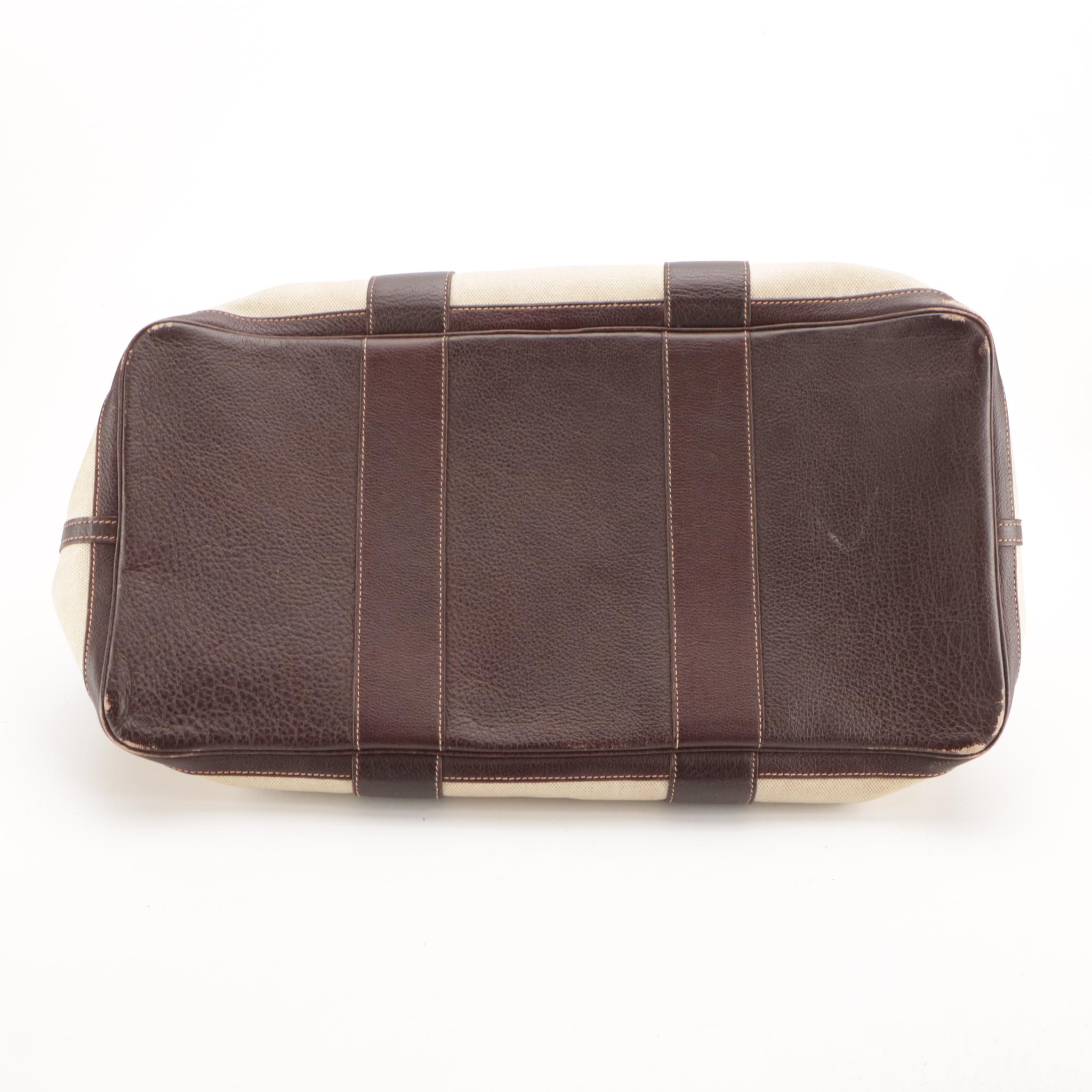 Hermès Garden Party 49 Voyage Tote in Natural Toile with Buffalo Leather Trim