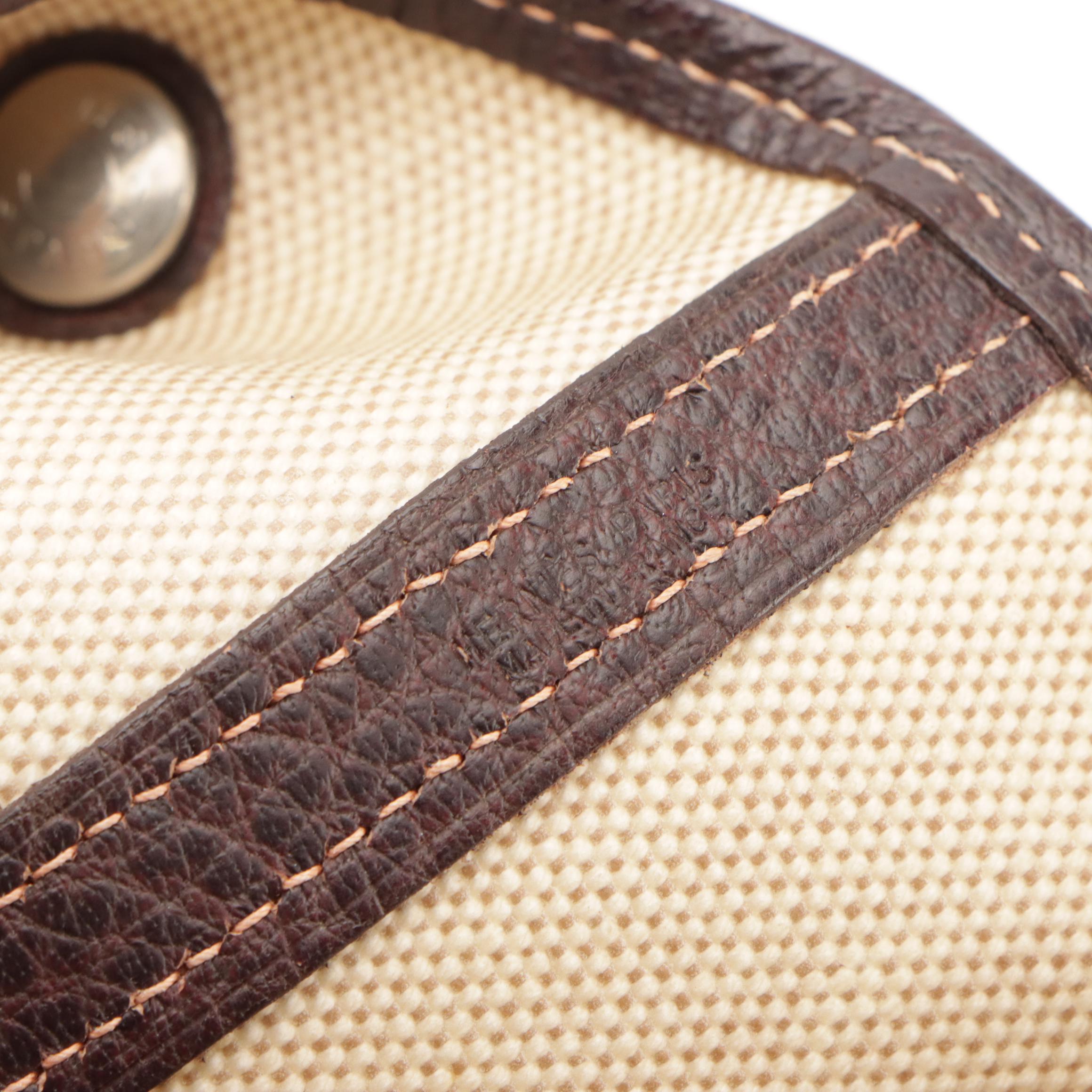 Hermès Garden Party 49 Voyage Tote in Natural Toile with Buffalo Leather Trim