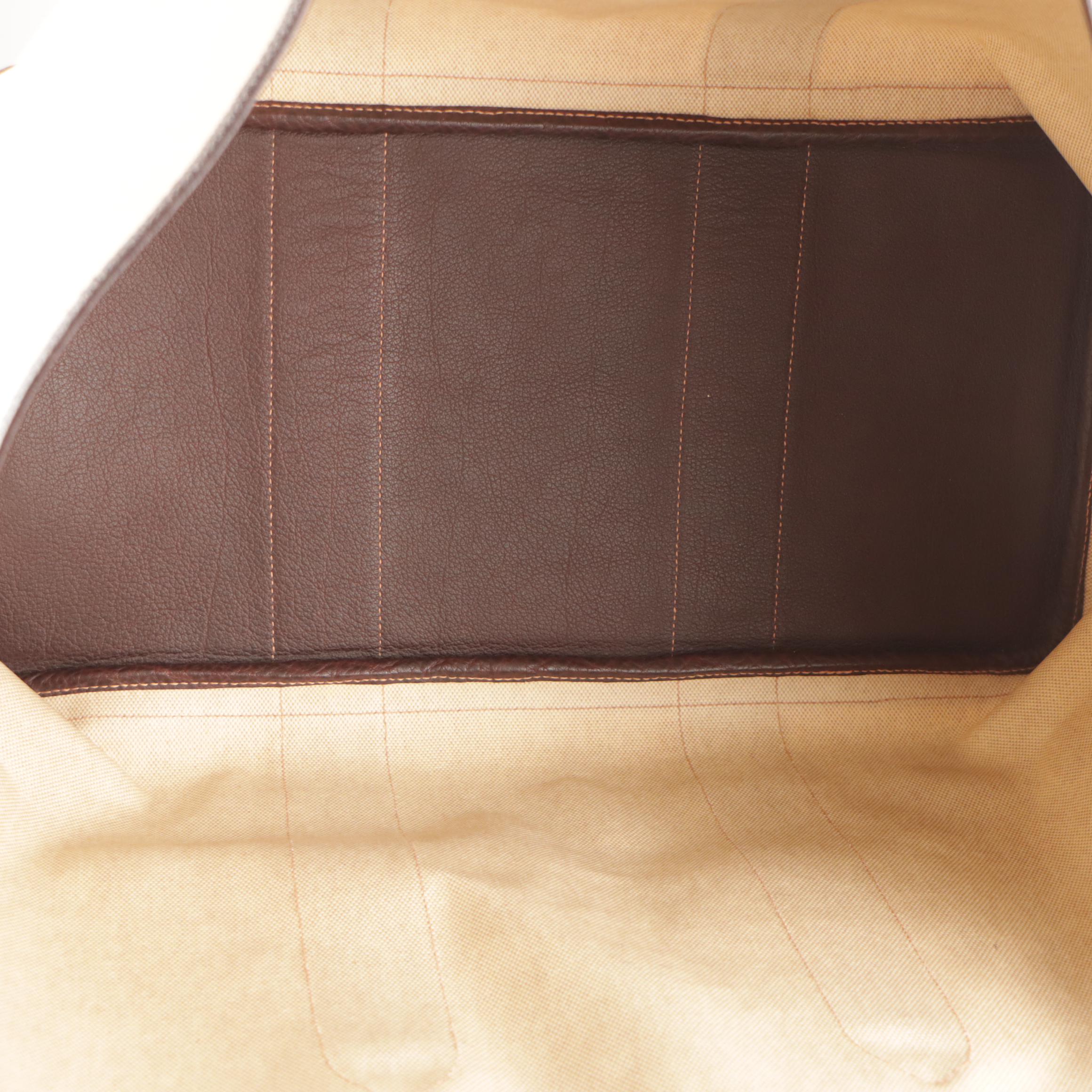 Hermès Garden Party 49 Voyage Tote in Natural Toile with Buffalo Leather Trim