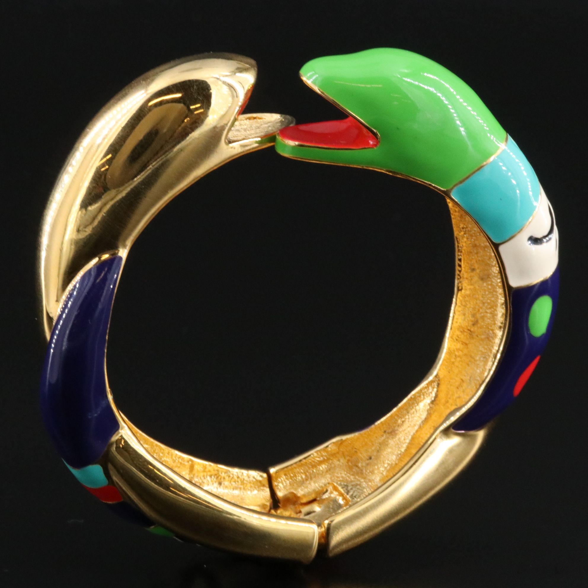 Niki de Saint Phalle Enamel Hinged Bracelet