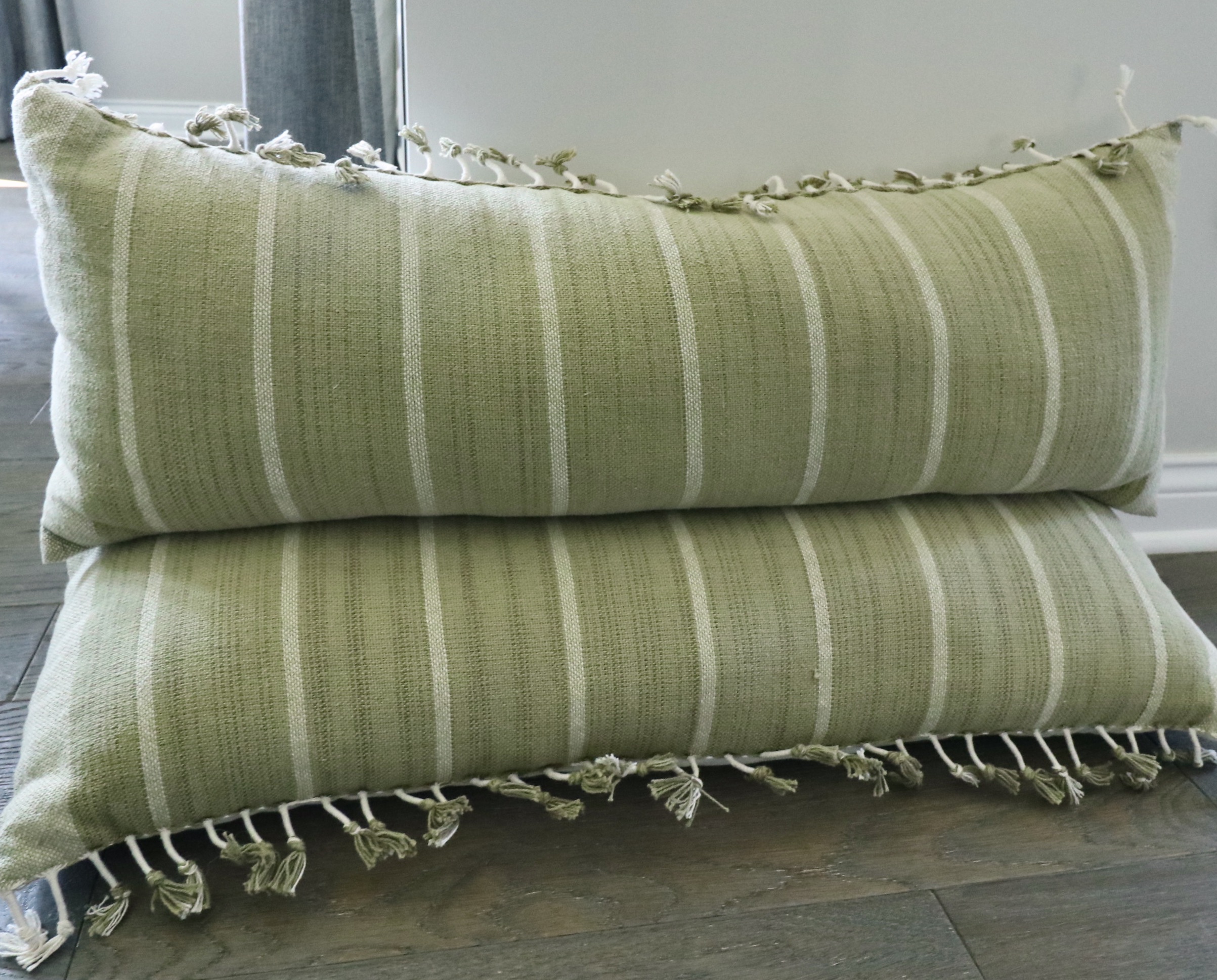 Trojan Wood Horse on Plinth, Faux Shagreen Trays and Boxes, and Accent Pillows