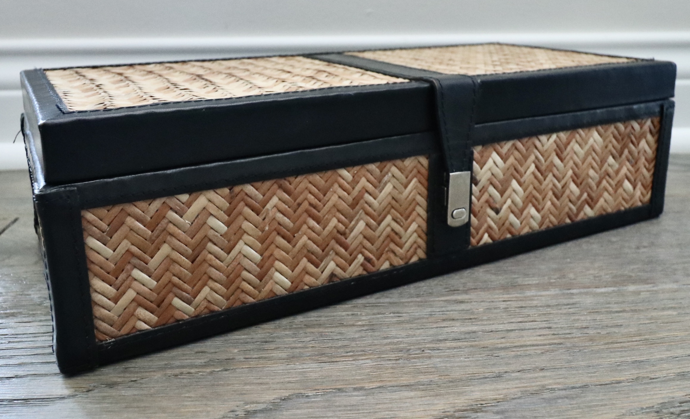 Trojan Wood Horse on Plinth, Faux Shagreen Trays and Boxes, and Accent Pillows