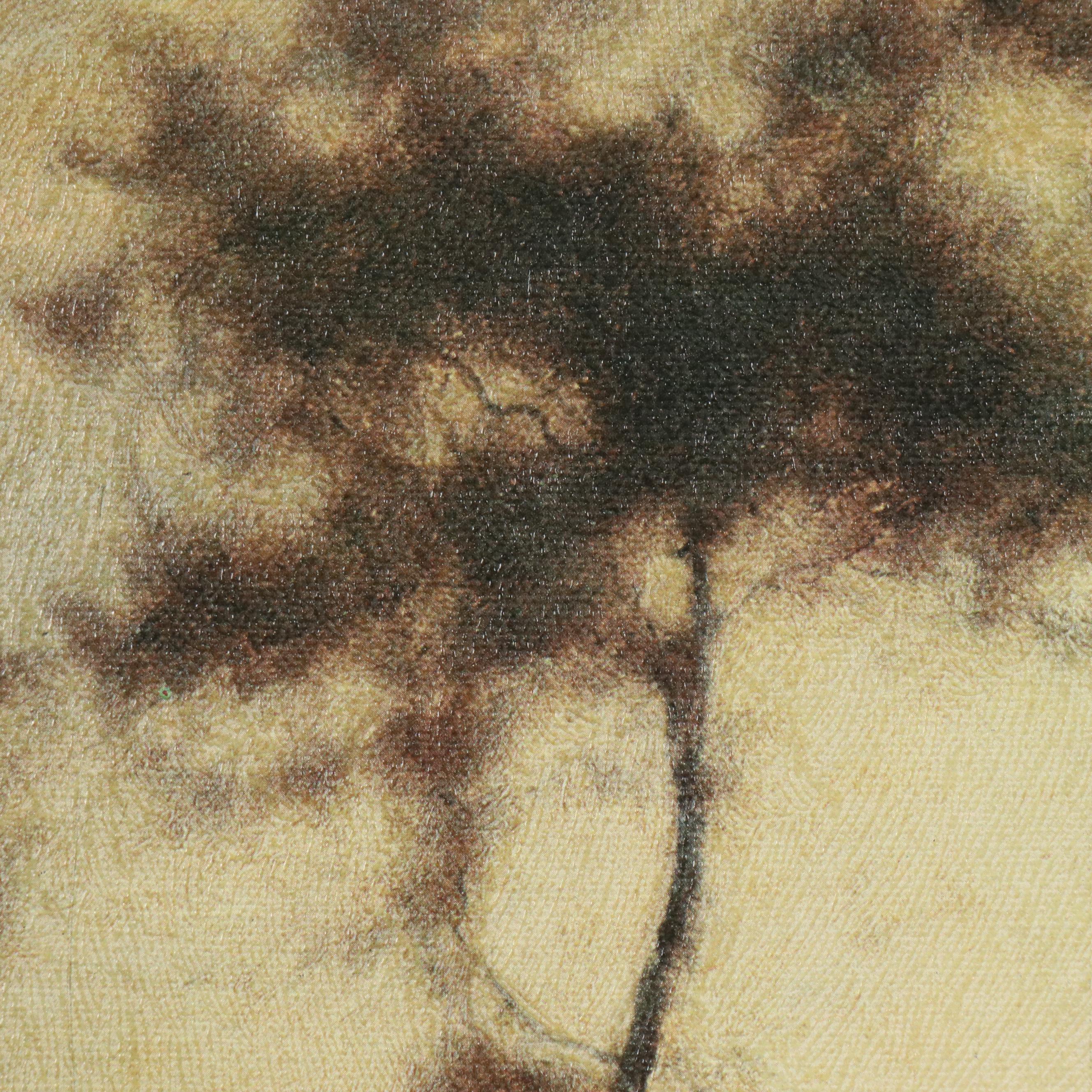 Pastoral Landscape Offset Lithograph, Late 20th Century