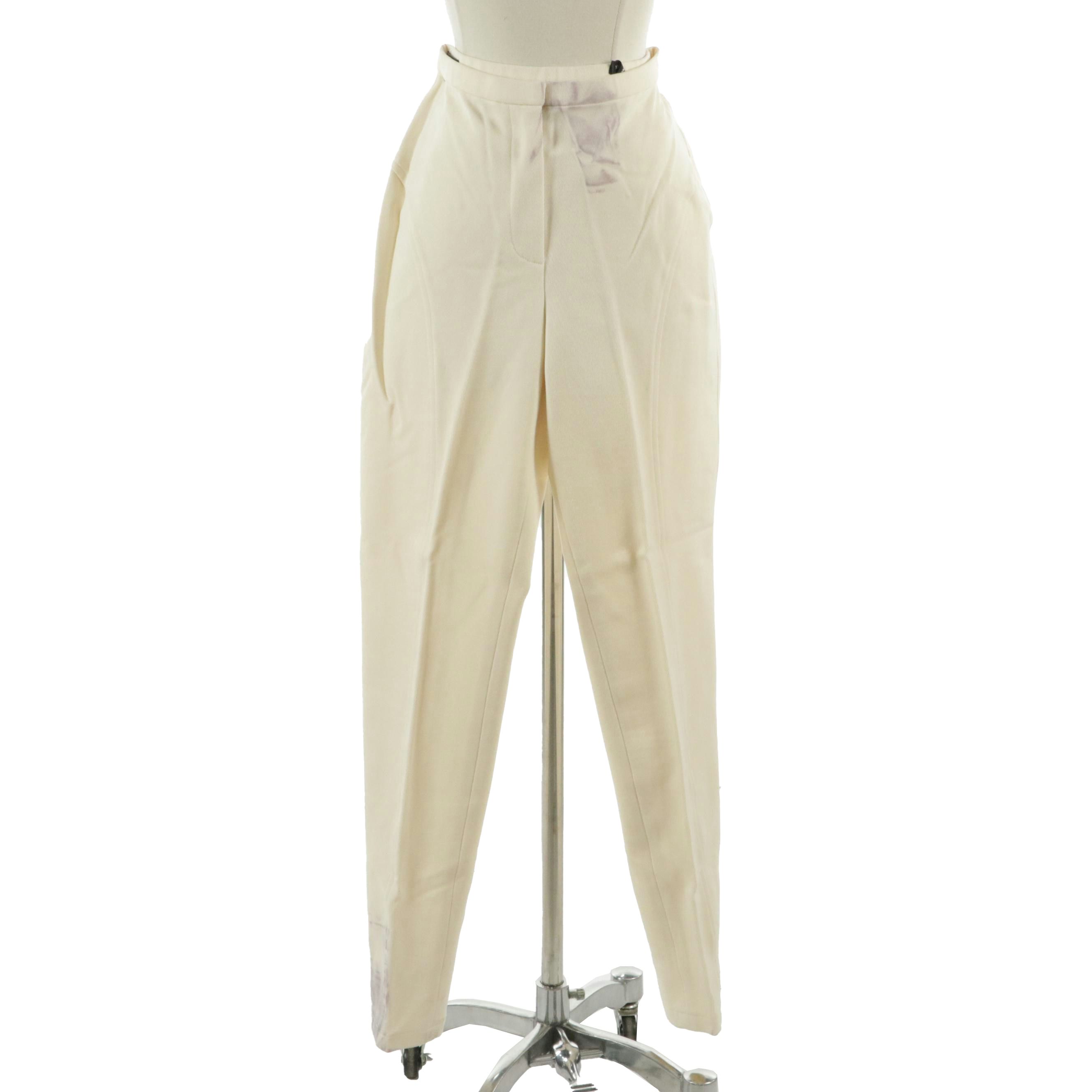 Donna Karan Rayon Blend Flat-Front Pants from Bergdorf Goodman