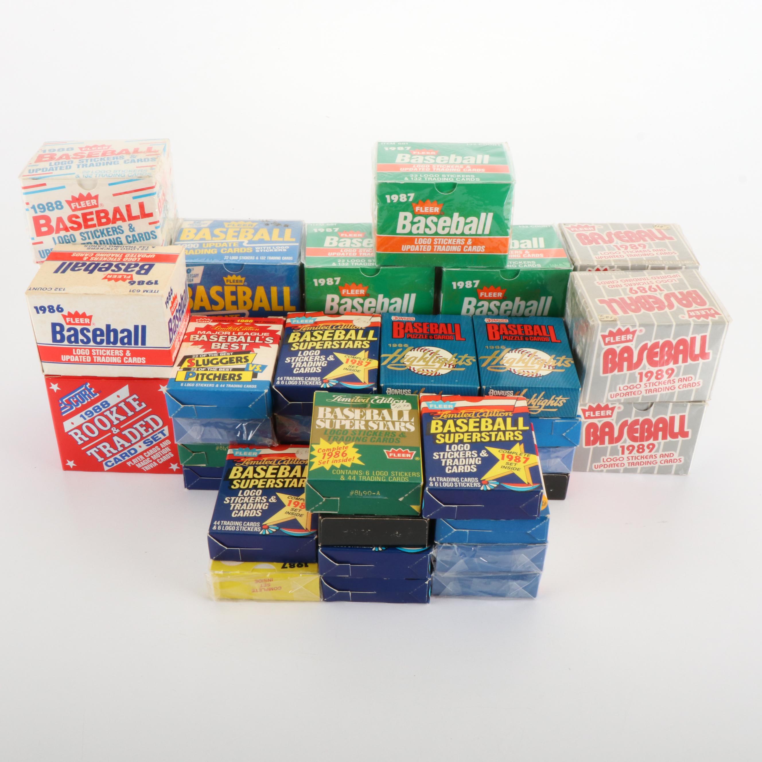 Fleer Update with Other Baseball Card Sets, 1980s-1990s