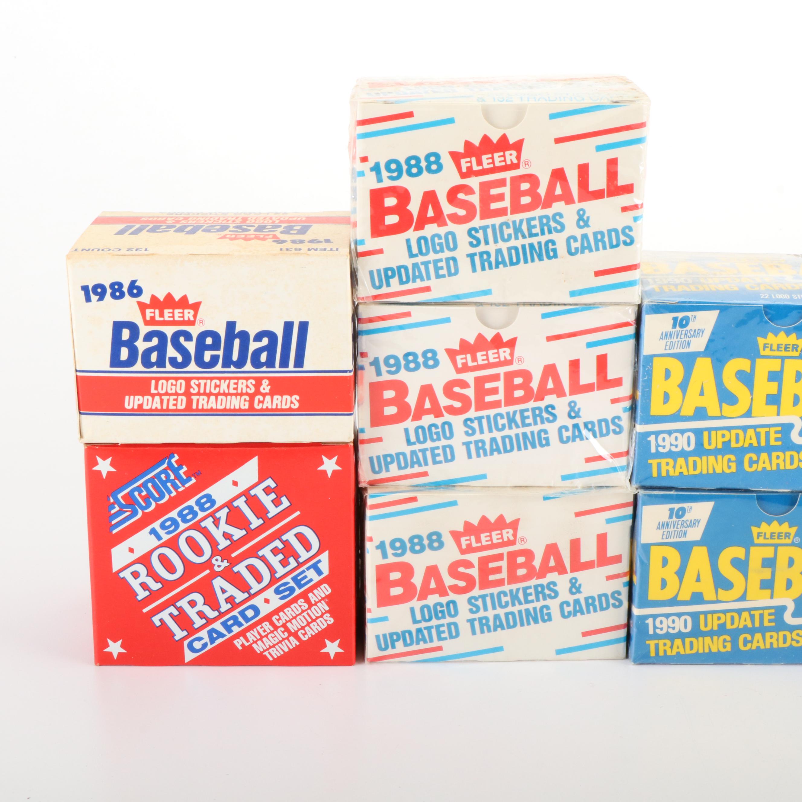 Fleer Update with Other Baseball Card Sets, 1980s-1990s