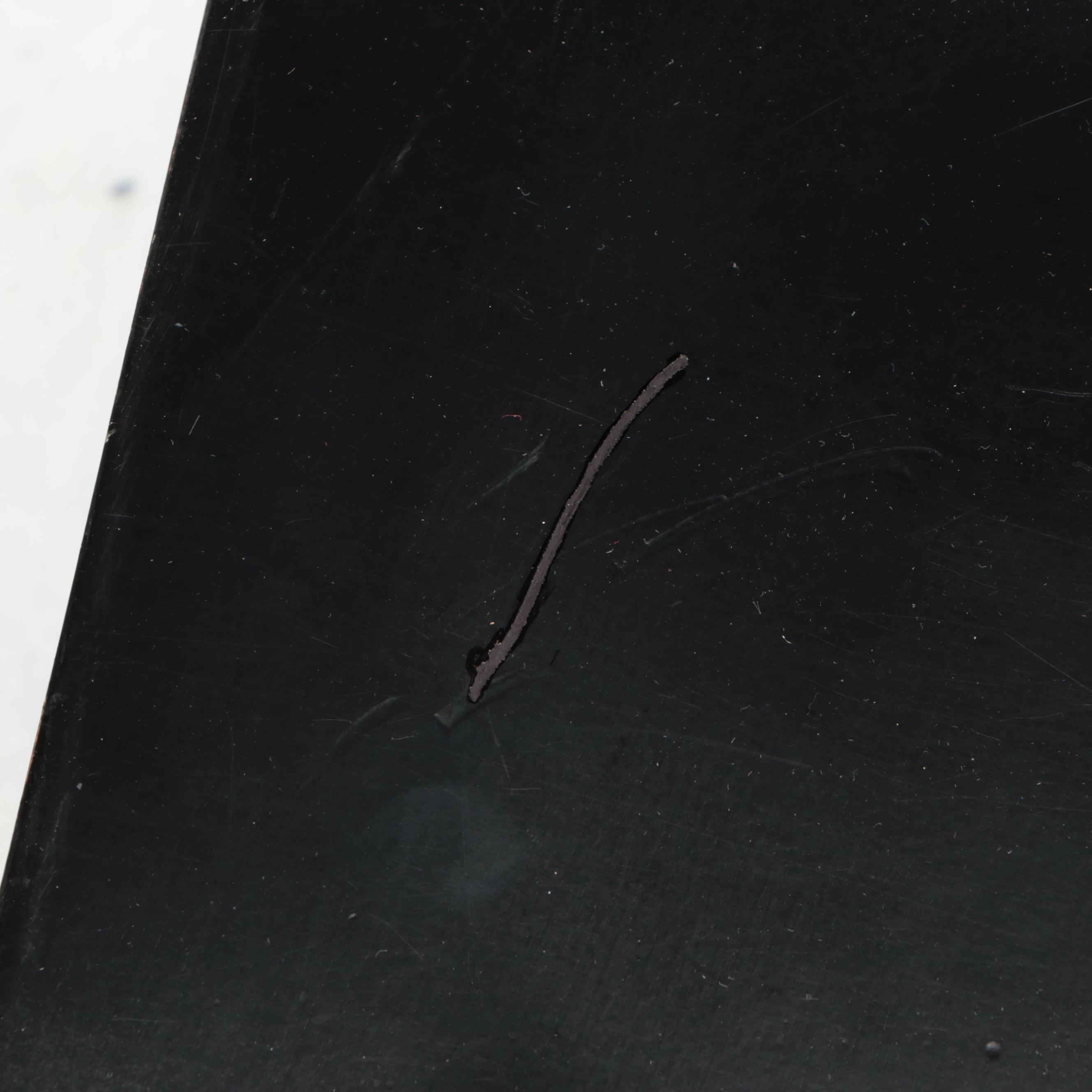 Contemporary Ebonized Wood Pierced-Splat Back Side Chair