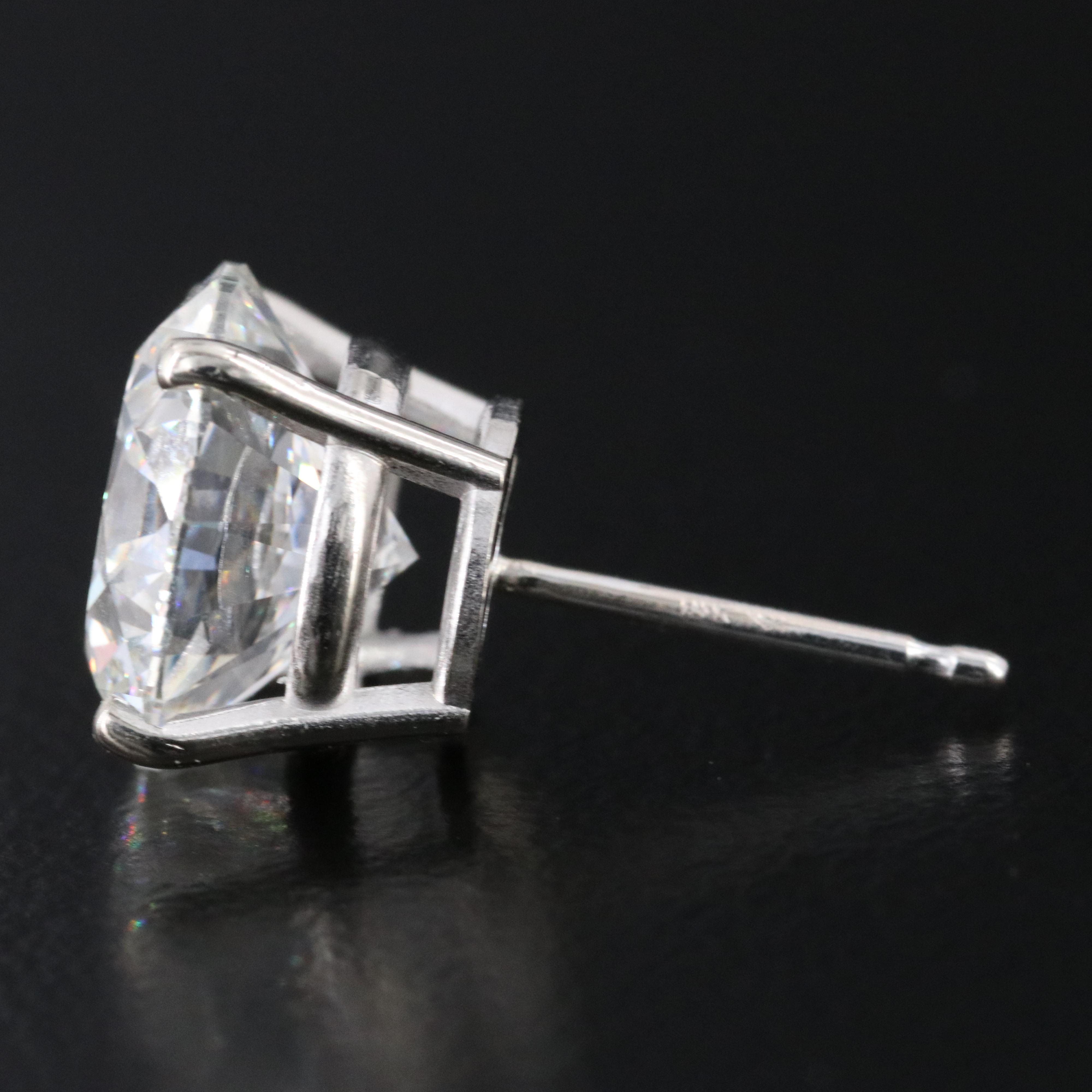 14K 6.02 CTW Lab Grown Diamond Stud Earrings with IGI Reports