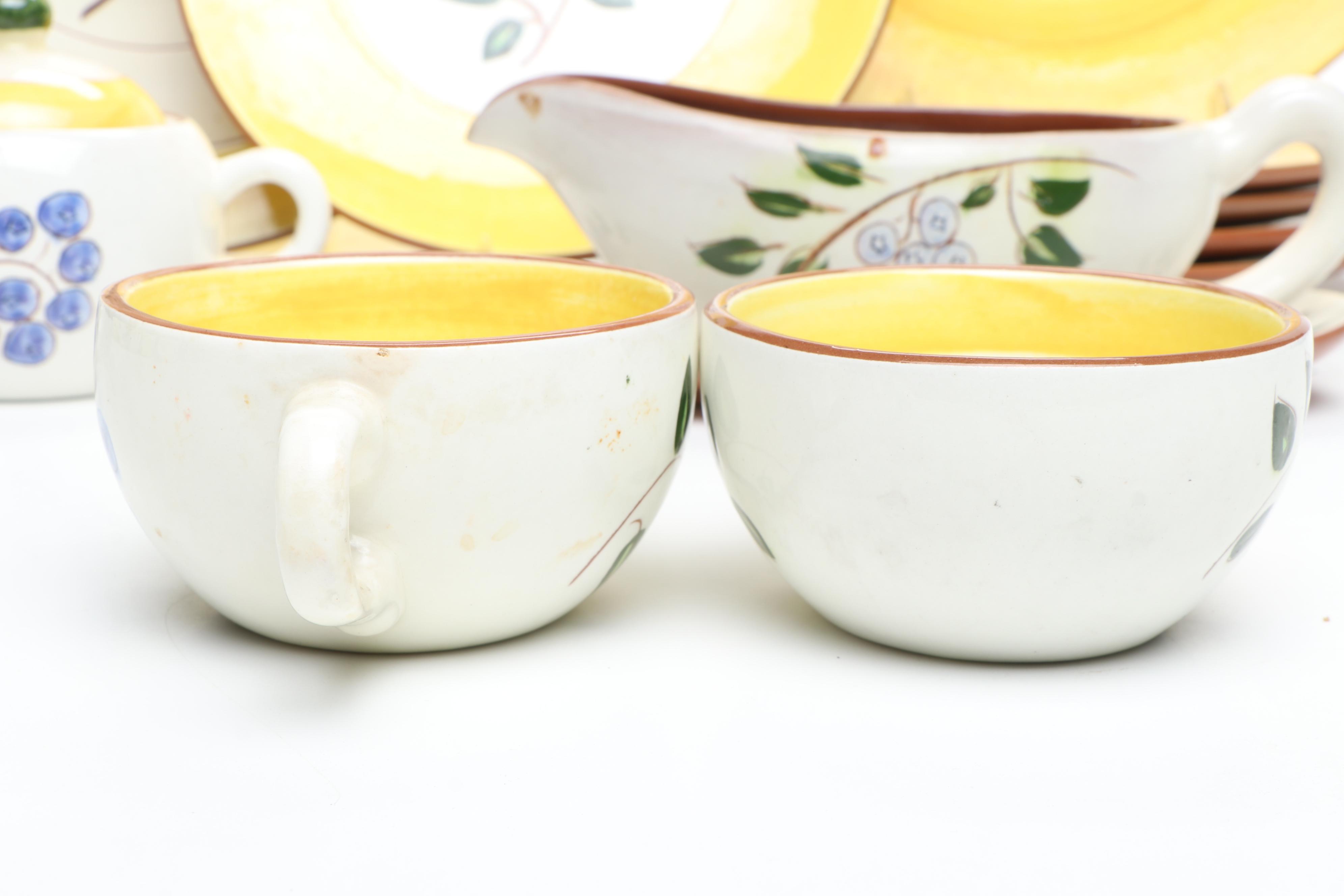 Stangl Pottery "Blueberry" Dinnerware and Serving Pieces, 1950–1978