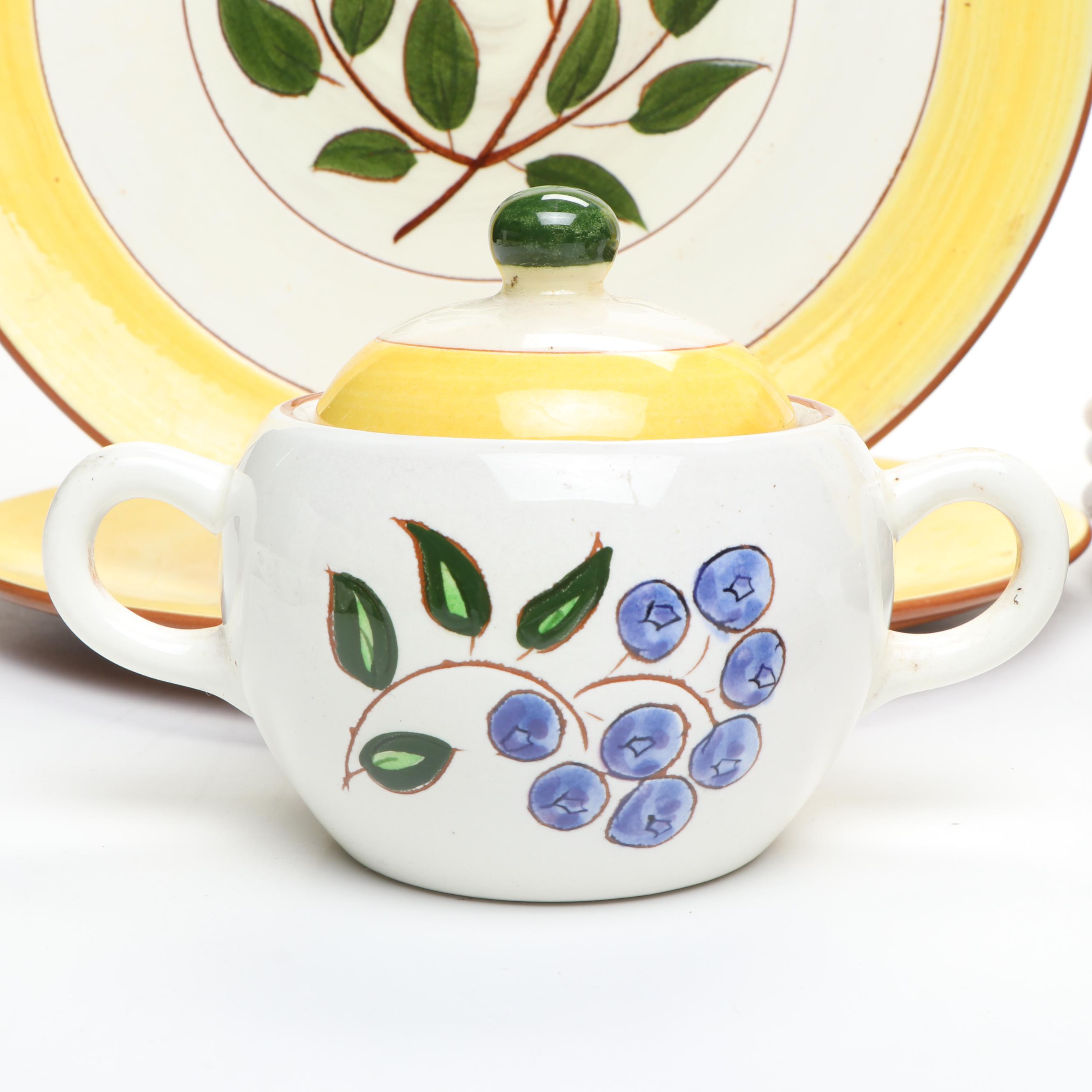 Stangl Pottery "Blueberry" Dinnerware and Serving Pieces, 1950–1978