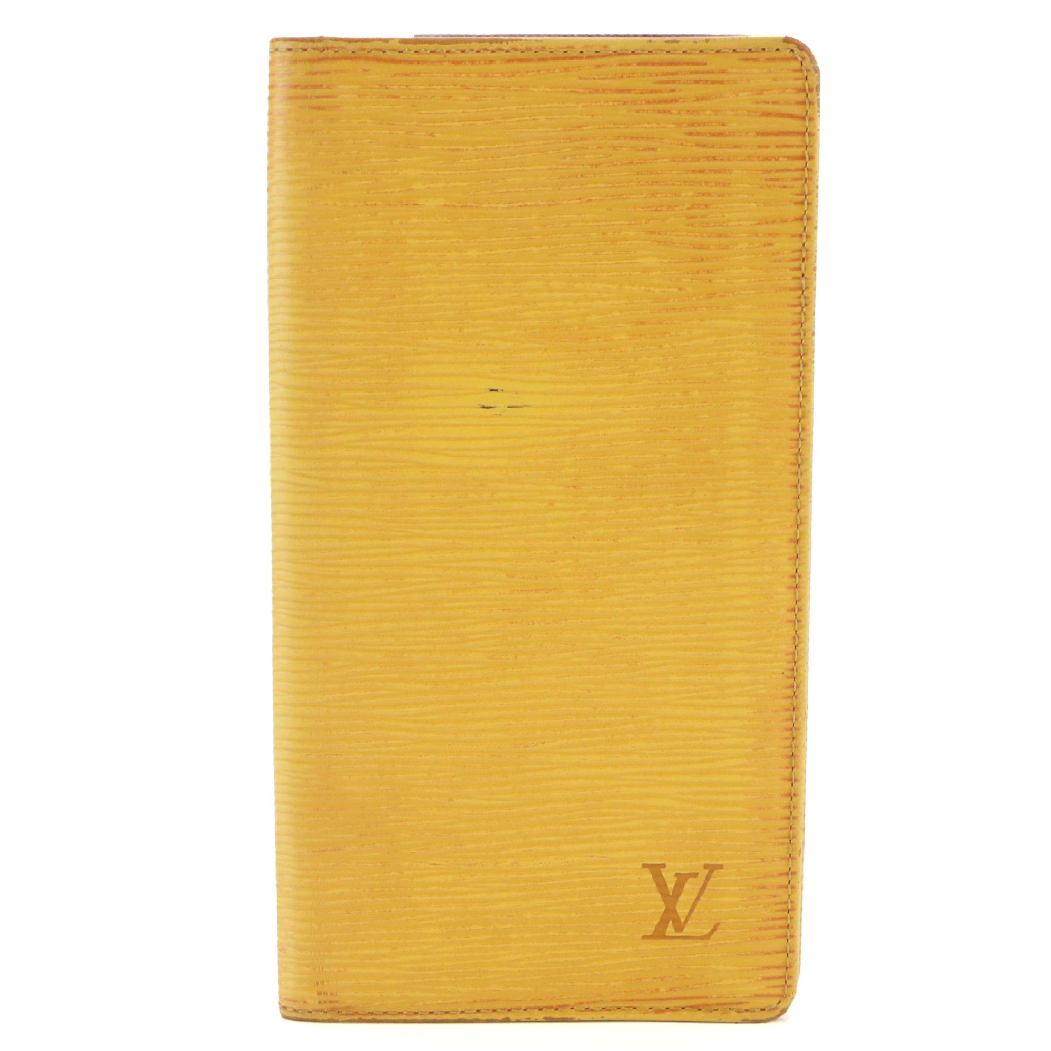 Louis Vuitton Porte-Cartes Crédit Yen Long Wallet in Yellow Epi Leather