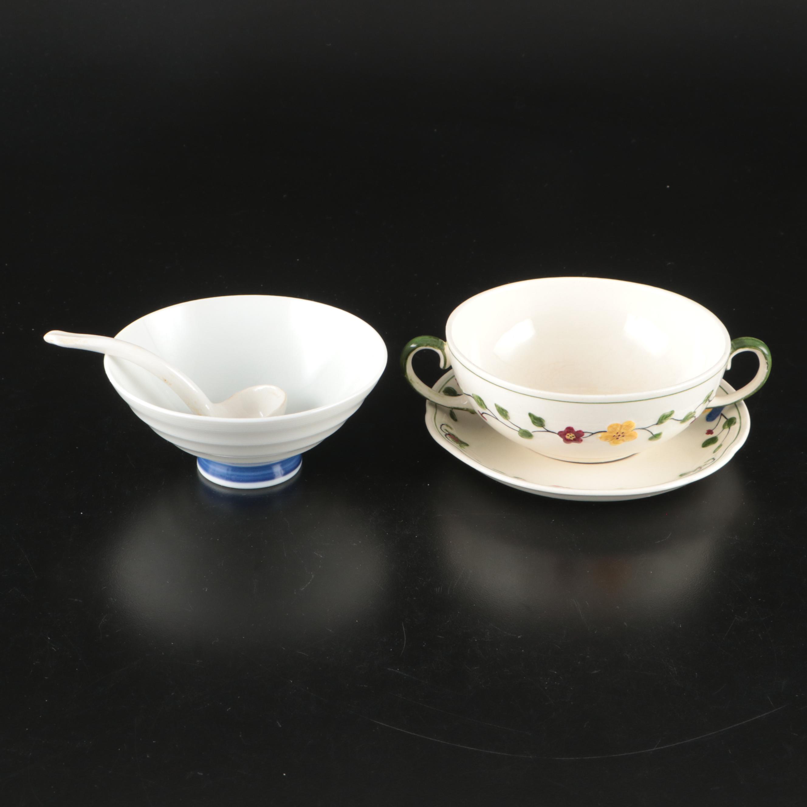 Wedgwood & Co. "Marion" with Other Plates and Table Accessories, 20th Century