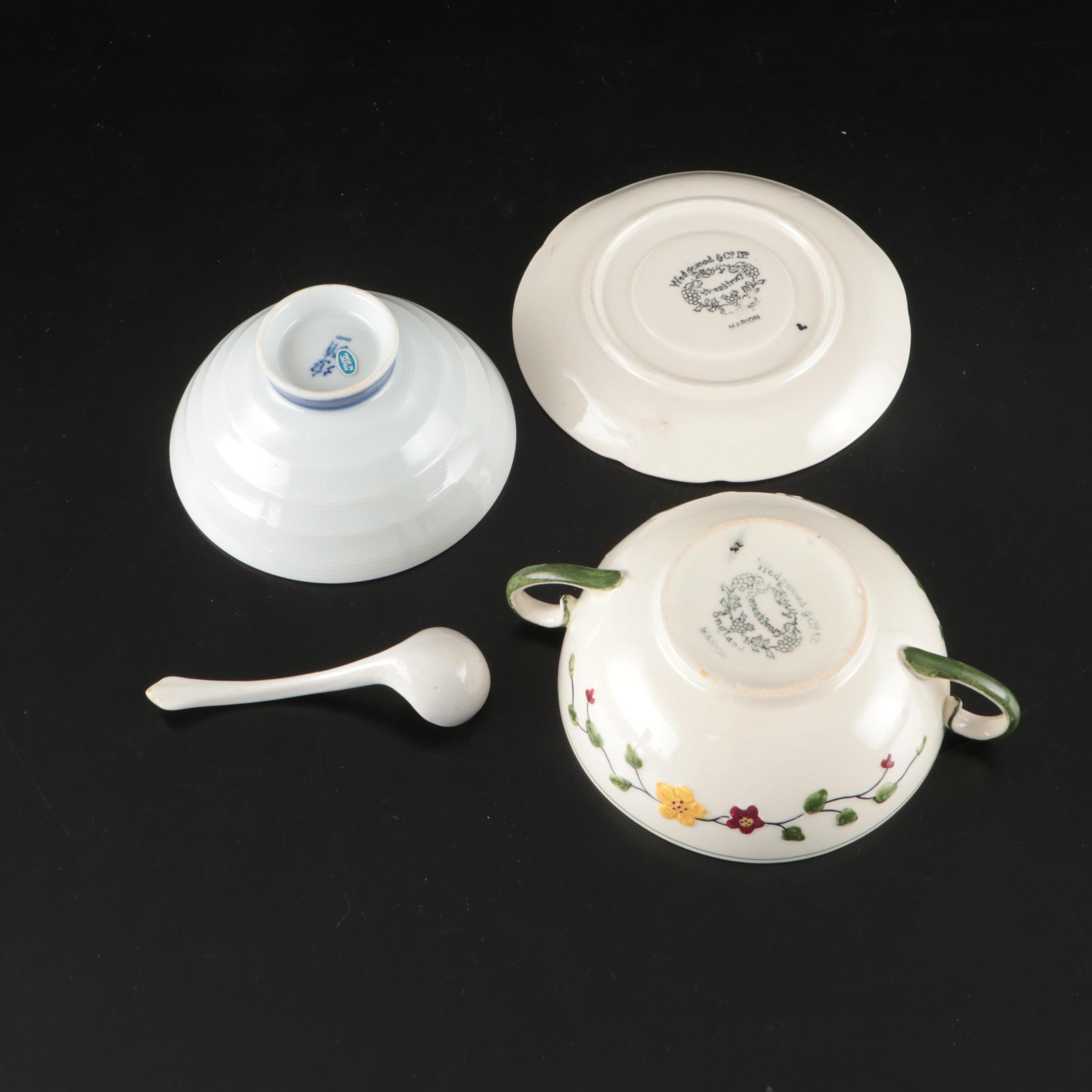 Wedgwood & Co. "Marion" with Other Plates and Table Accessories, 20th Century