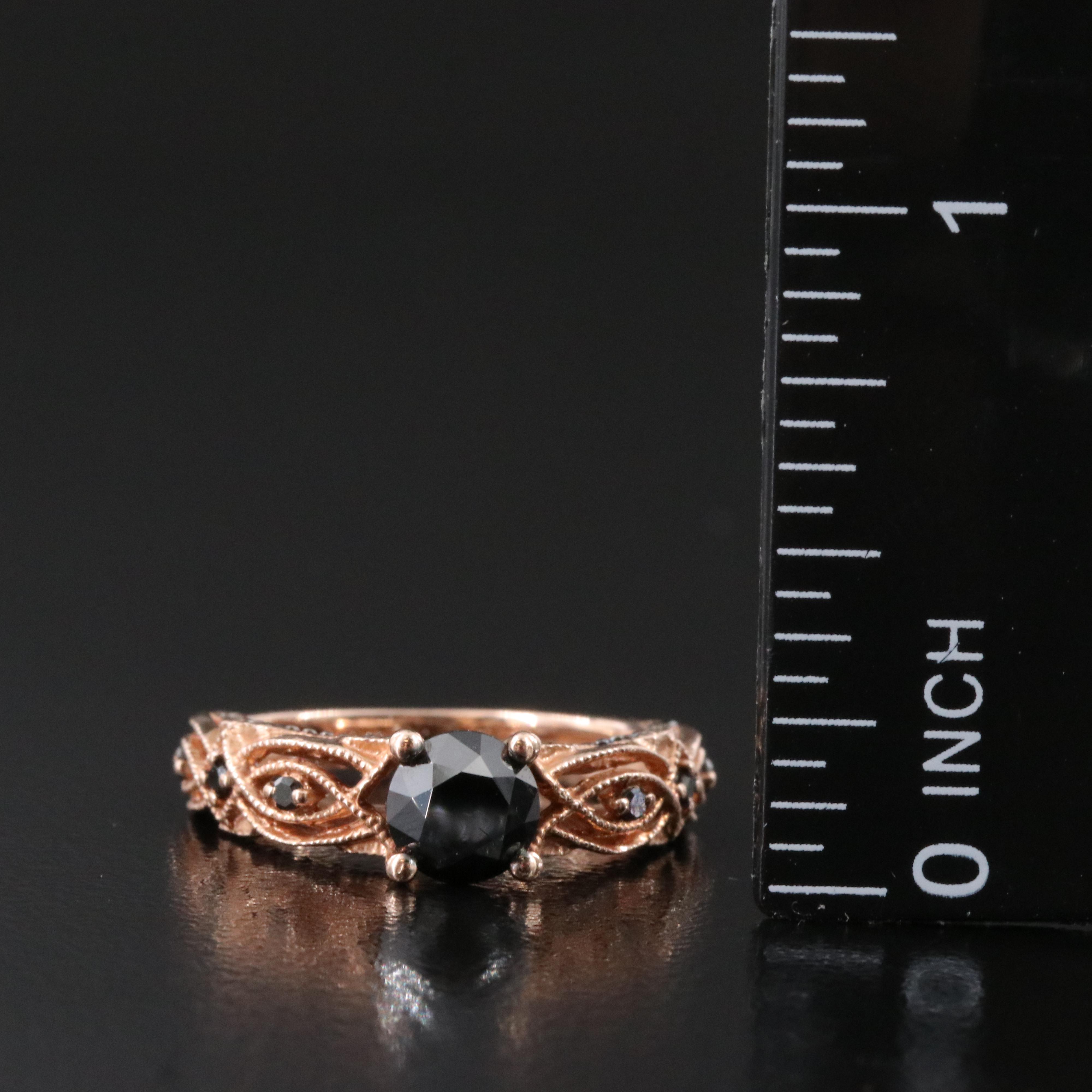 10K Rose Gold 1.47 CTW Diamond Ring Set