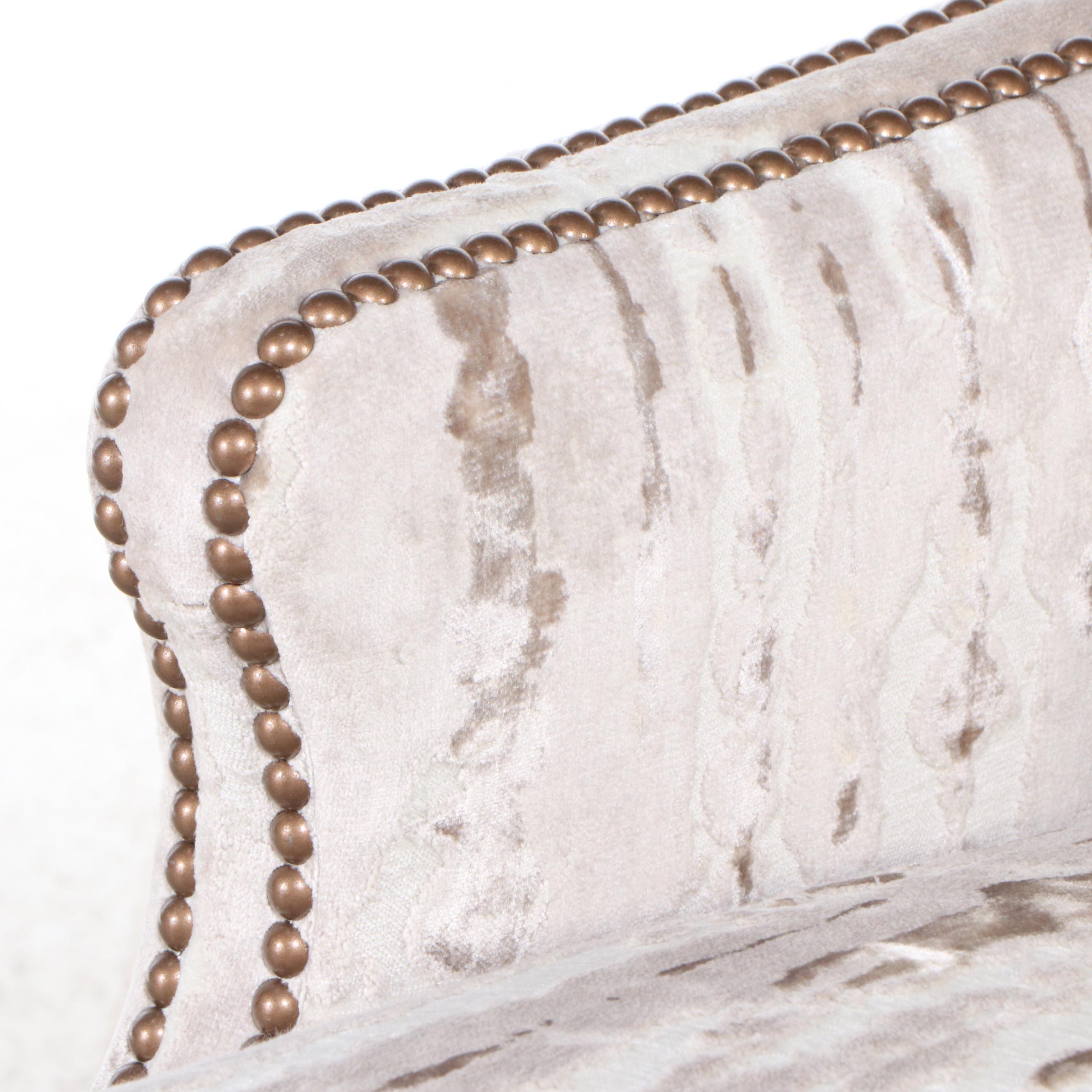 Fairfield Chair Co. Handcrafted Contemporary Armchair with Nailhead Trim