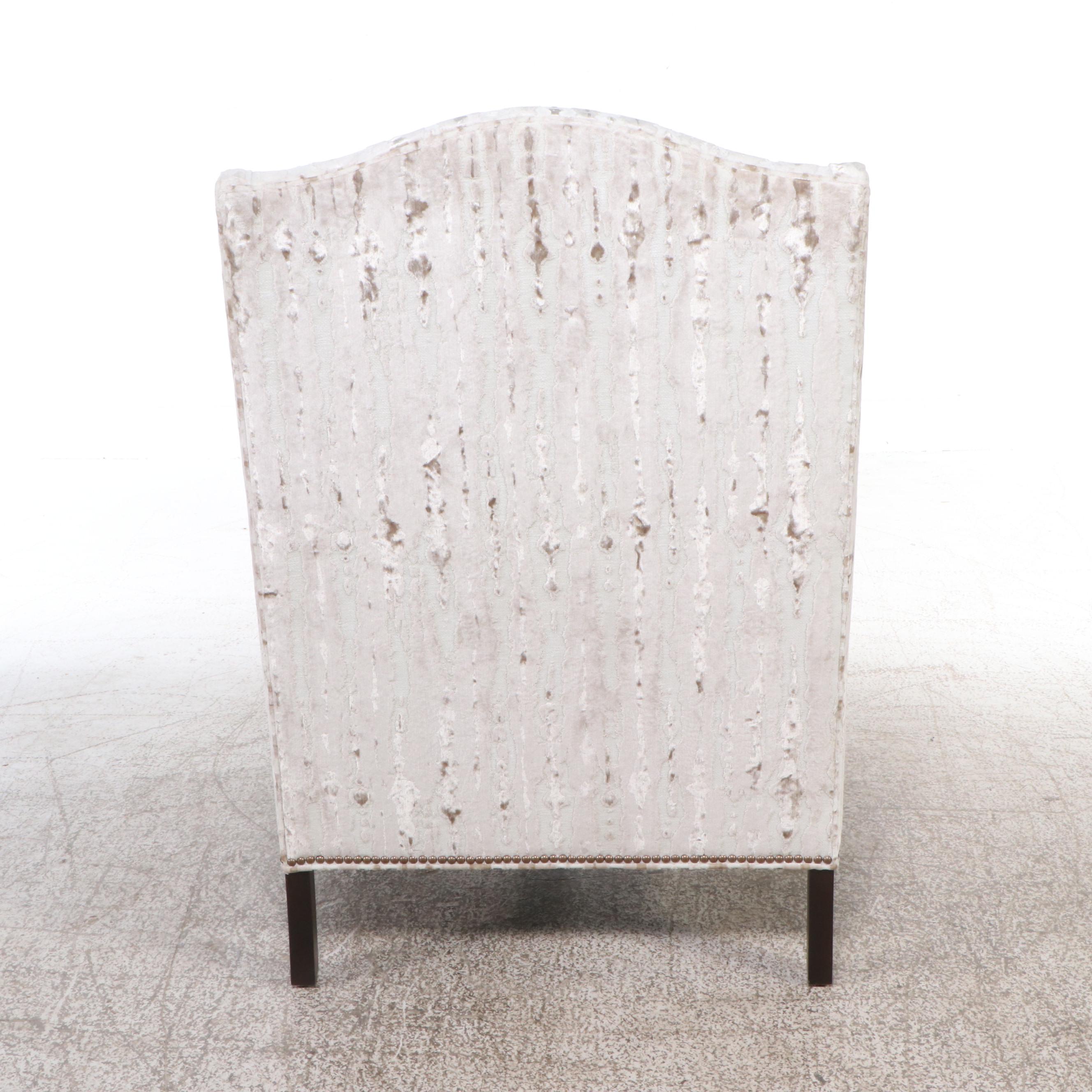 Fairfield Chair Co. Handcrafted Contemporary Armchair with Nailhead Trim