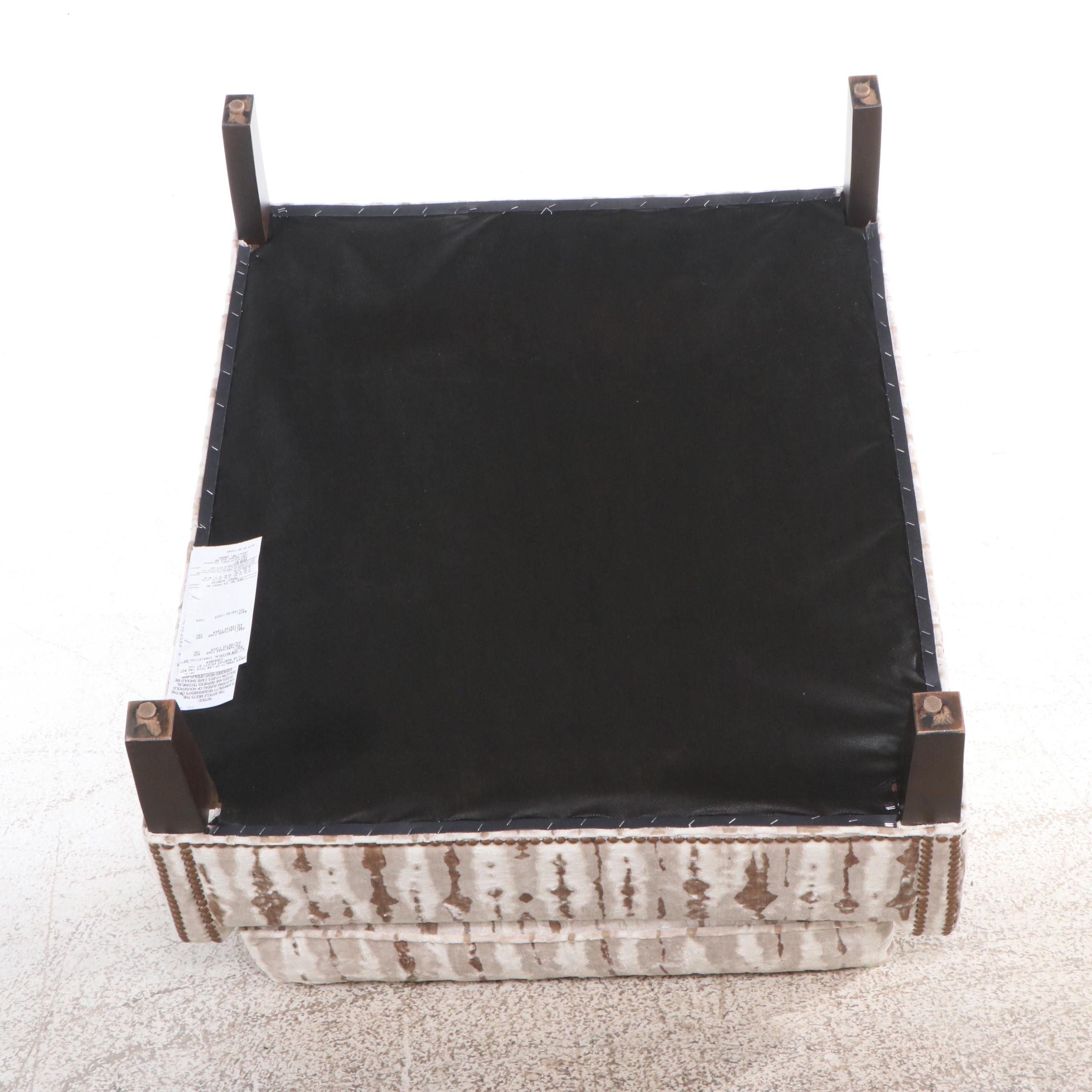 Fairfield Chair Co. Handcrafted Contemporary Armchair with Nailhead Trim