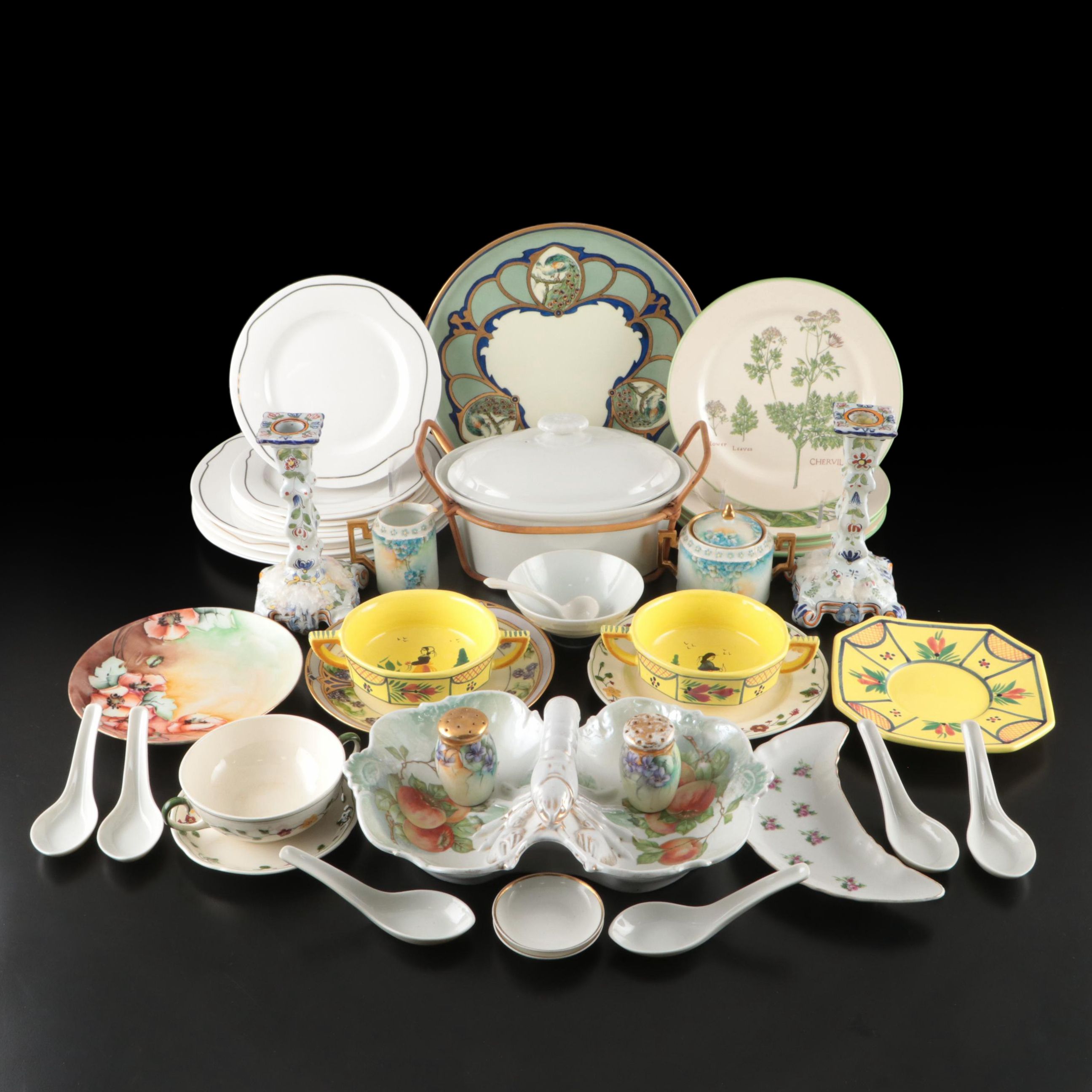 Wedgwood & Co. "Marion" with Other Plates and Table Accessories, 20th Century