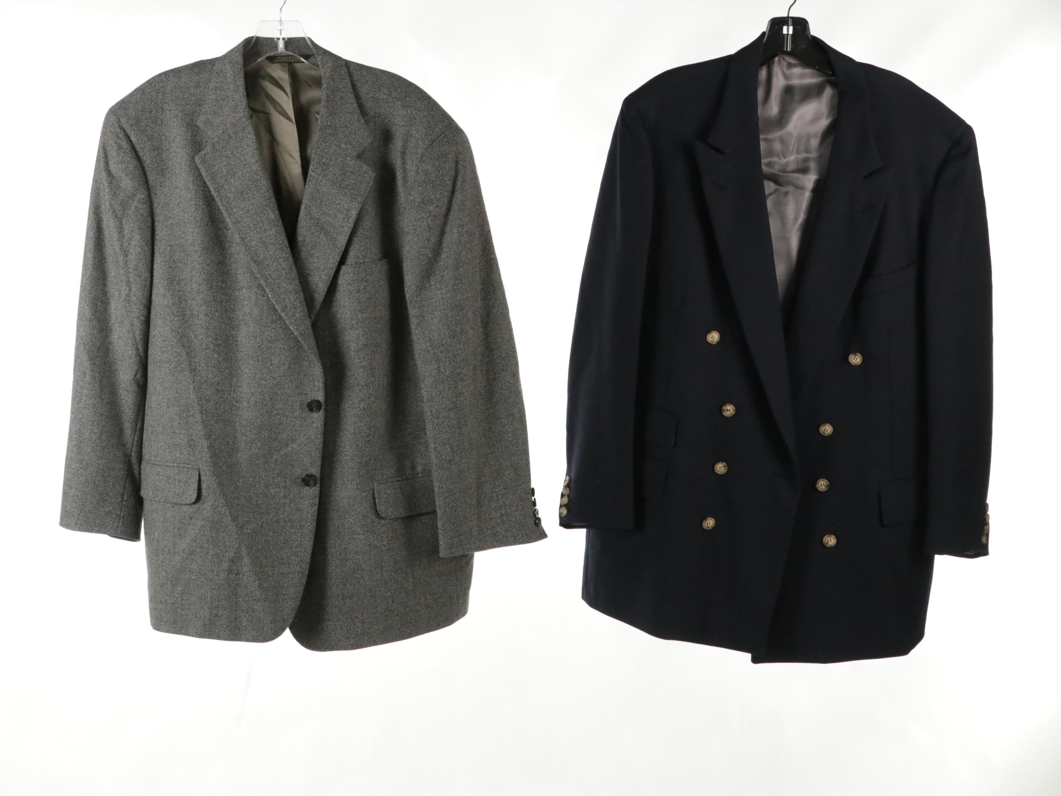 Men's Brooks Brother Silk, Polo by Ralph Lauren, Southwick & Other Wool Blazers