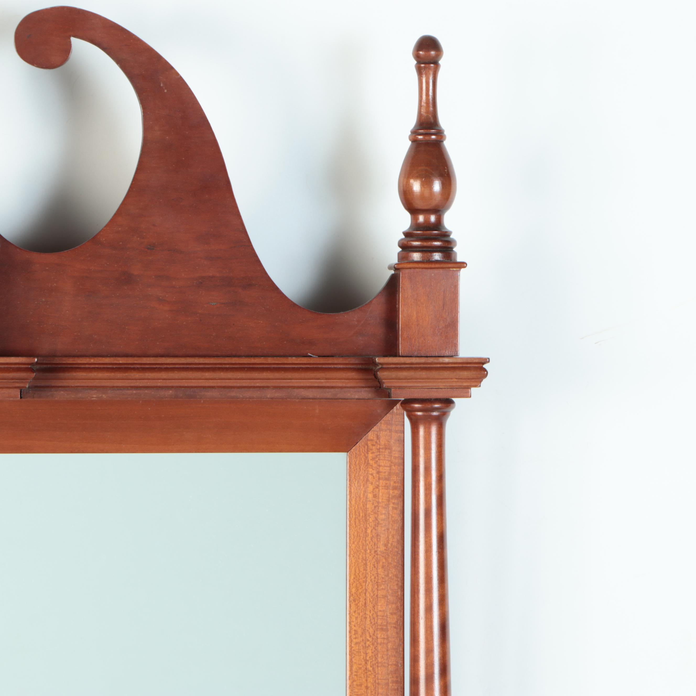 Federal Style Mahogany Wall Mirror, 20th Century