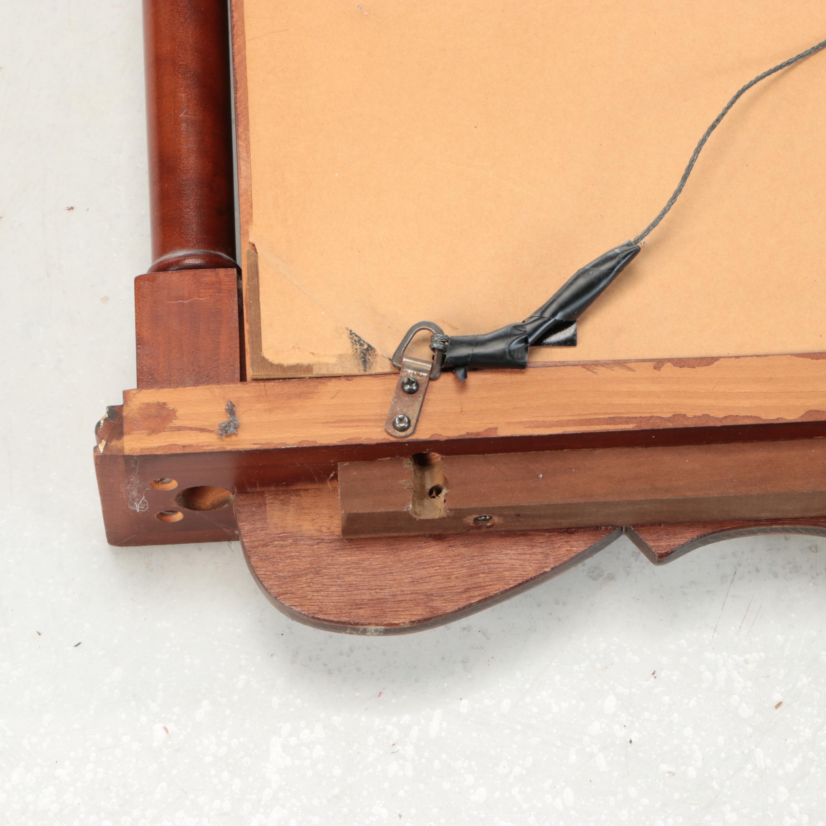 Federal Style Mahogany Wall Mirror, 20th Century