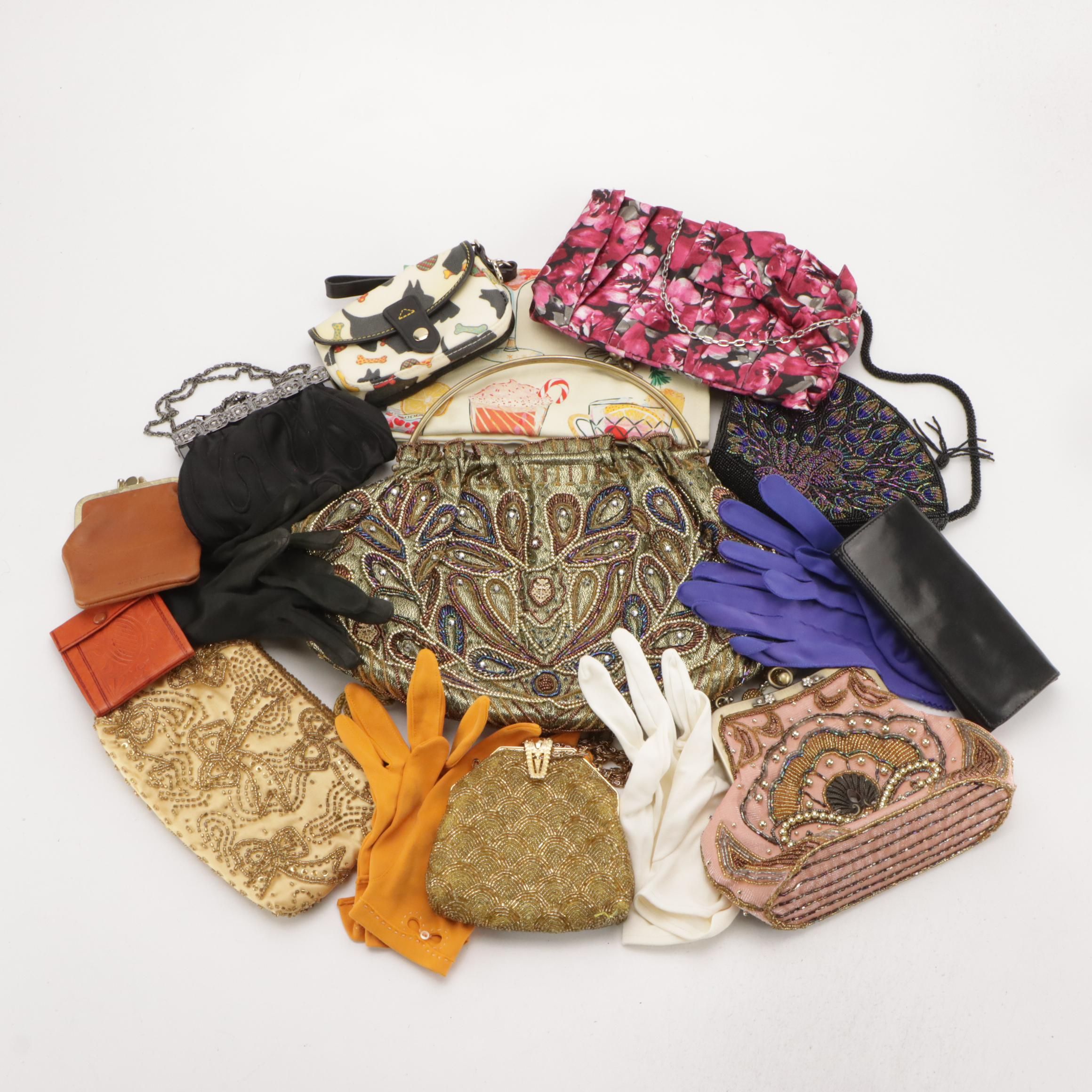 White House Black Market and Other Evening Bags, Pouches, Gloves & More