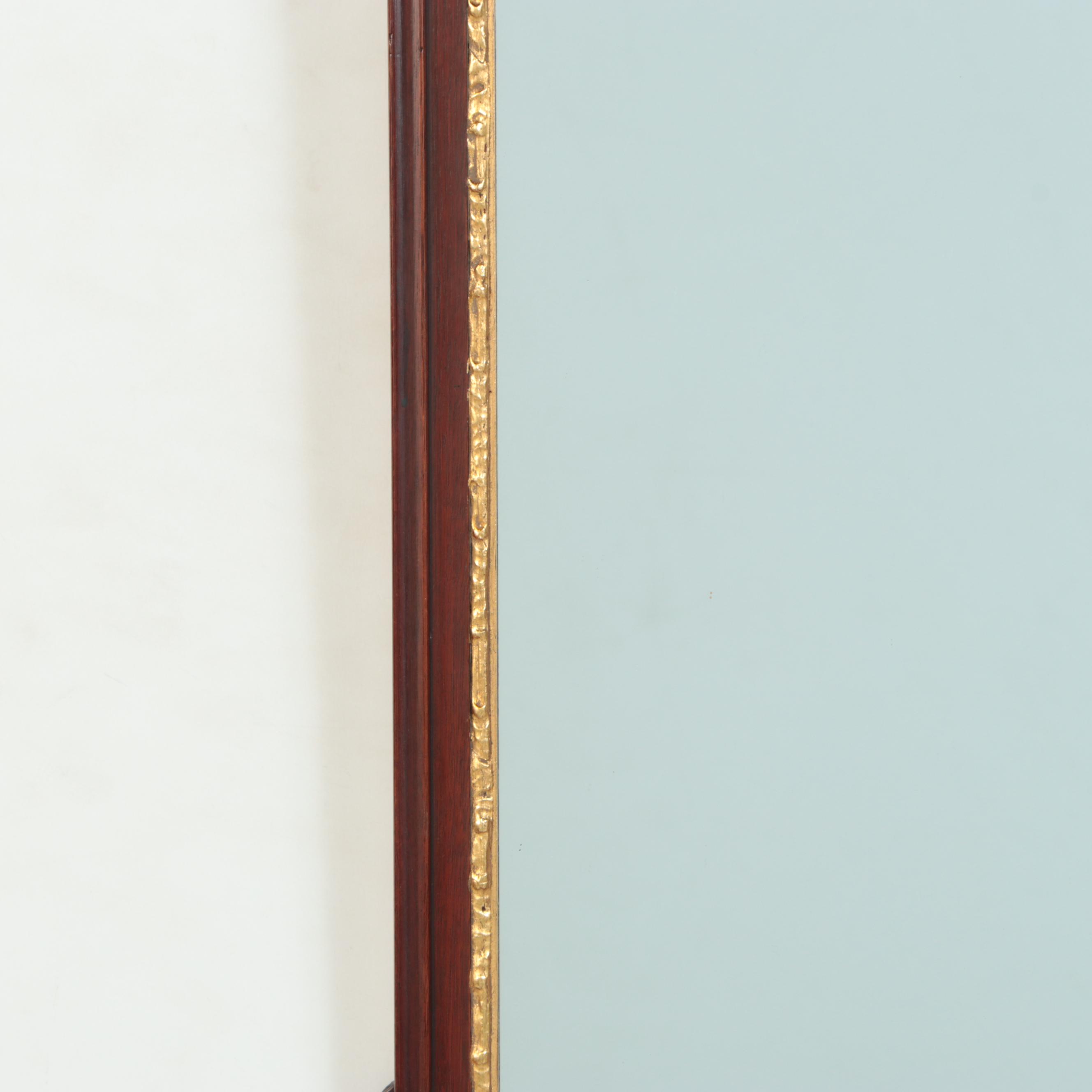 Decorative Arts, Inc. Georgian Style Parcel Gilt and Mahogany Wall Mirror