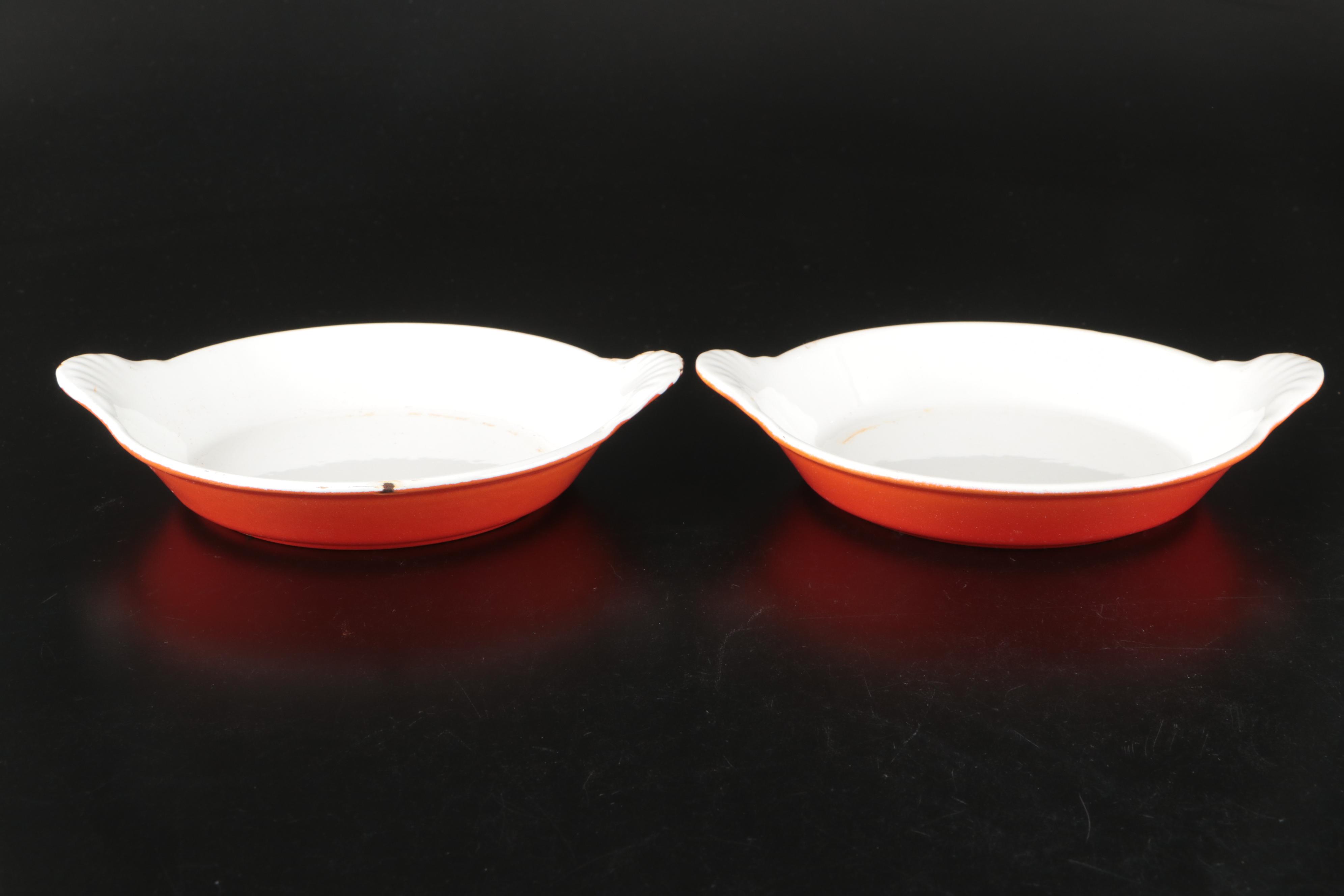 Le Creuset Enameled Cast Iron Au Gratin Dishes