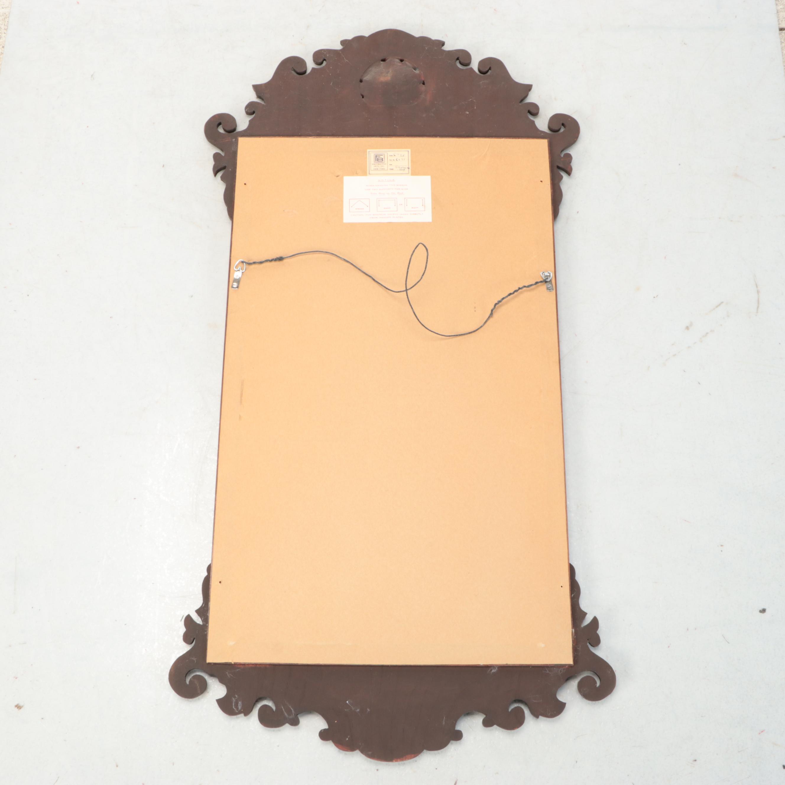 Decorative Arts, Inc. Georgian Style Parcel Gilt and Mahogany Wall Mirror