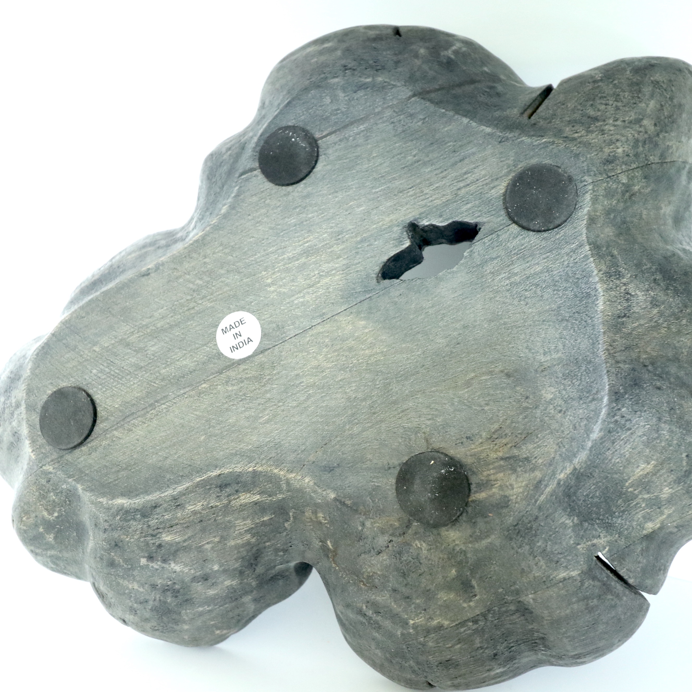 Crestview Home "Fresno" Hand Painted Terracotta Vases and Rustic Wood Bowl