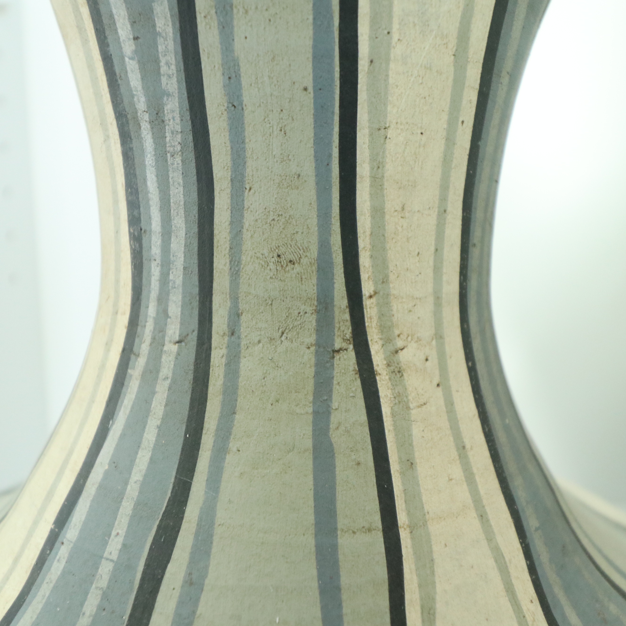 Crestview Home "Fresno" Hand Painted Terracotta Vases and Rustic Wood Bowl