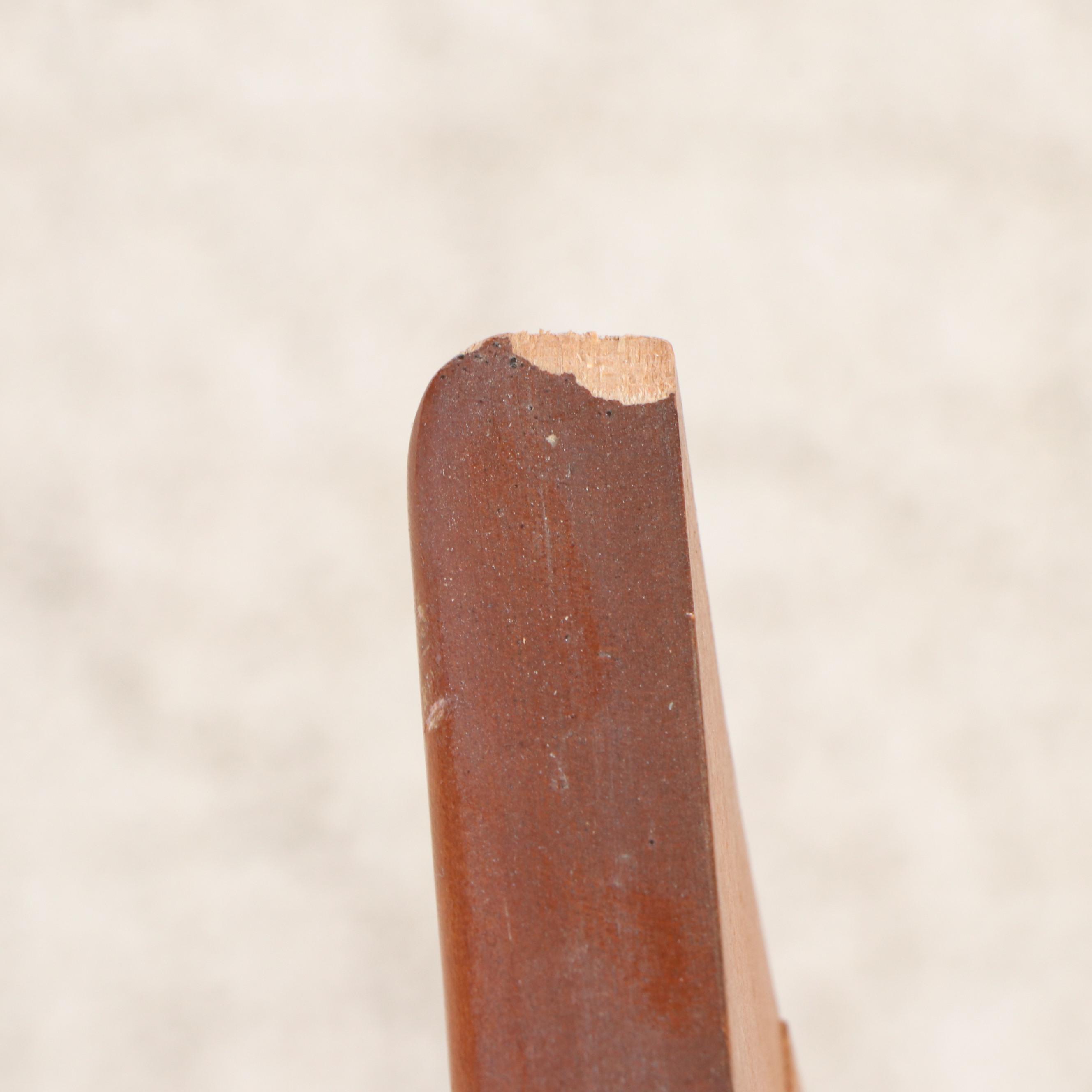 Colonial Style Broken Bonnet Maple Finish Wall Mirror, Mid to Late 20th Century