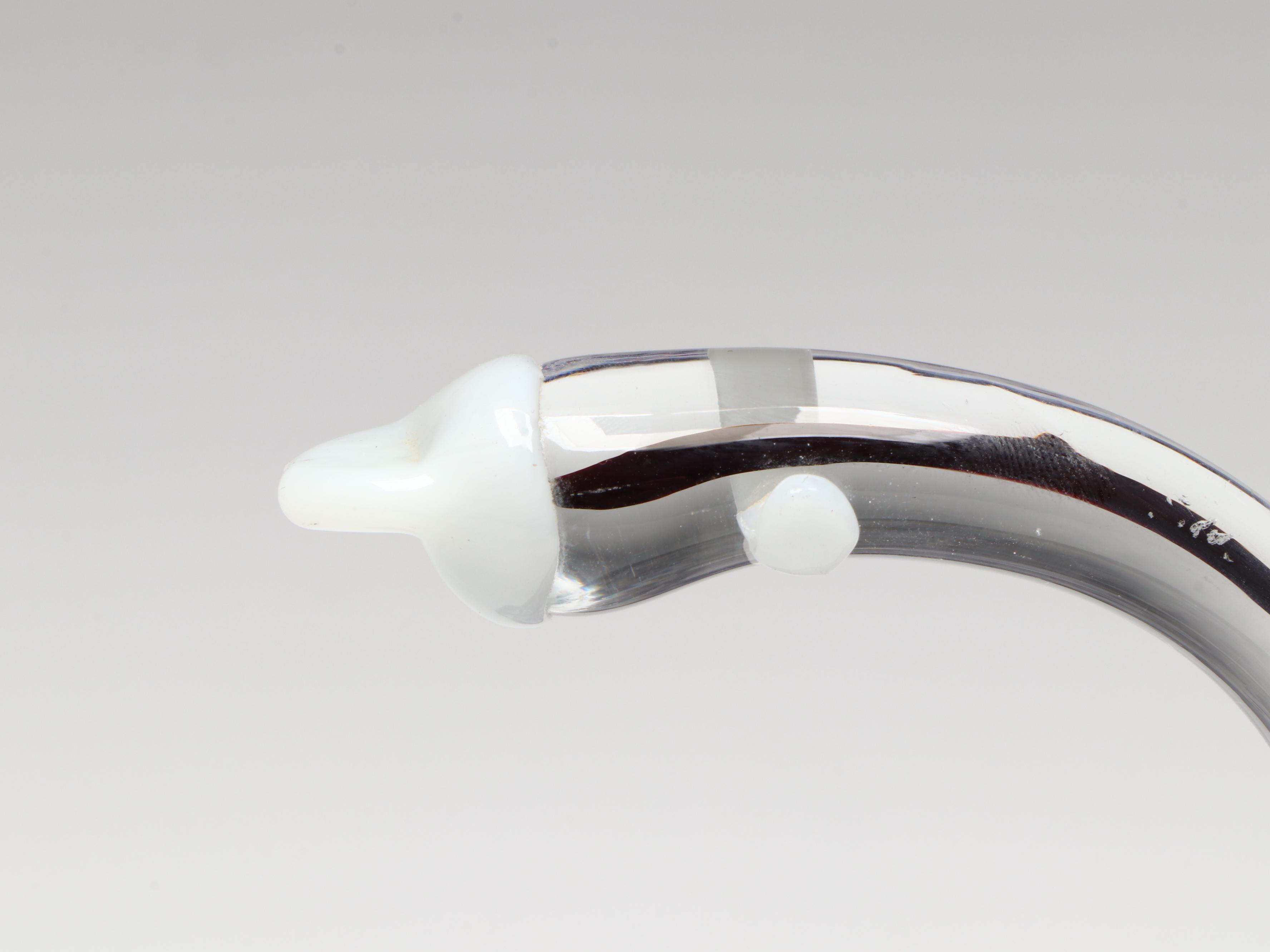 Italian Style Handmade Glass Swan Bowl