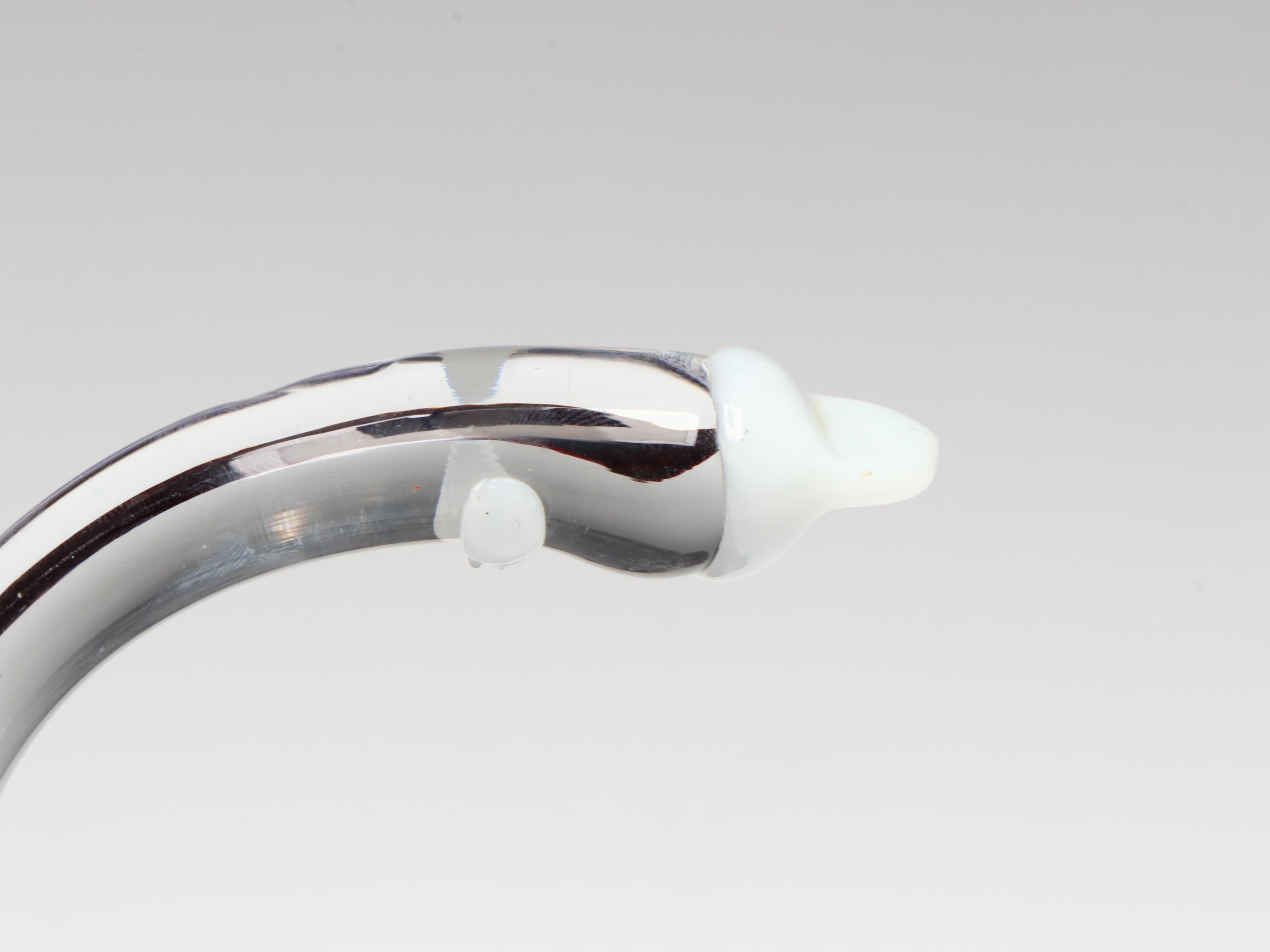 Italian Style Handmade Glass Swan Bowl