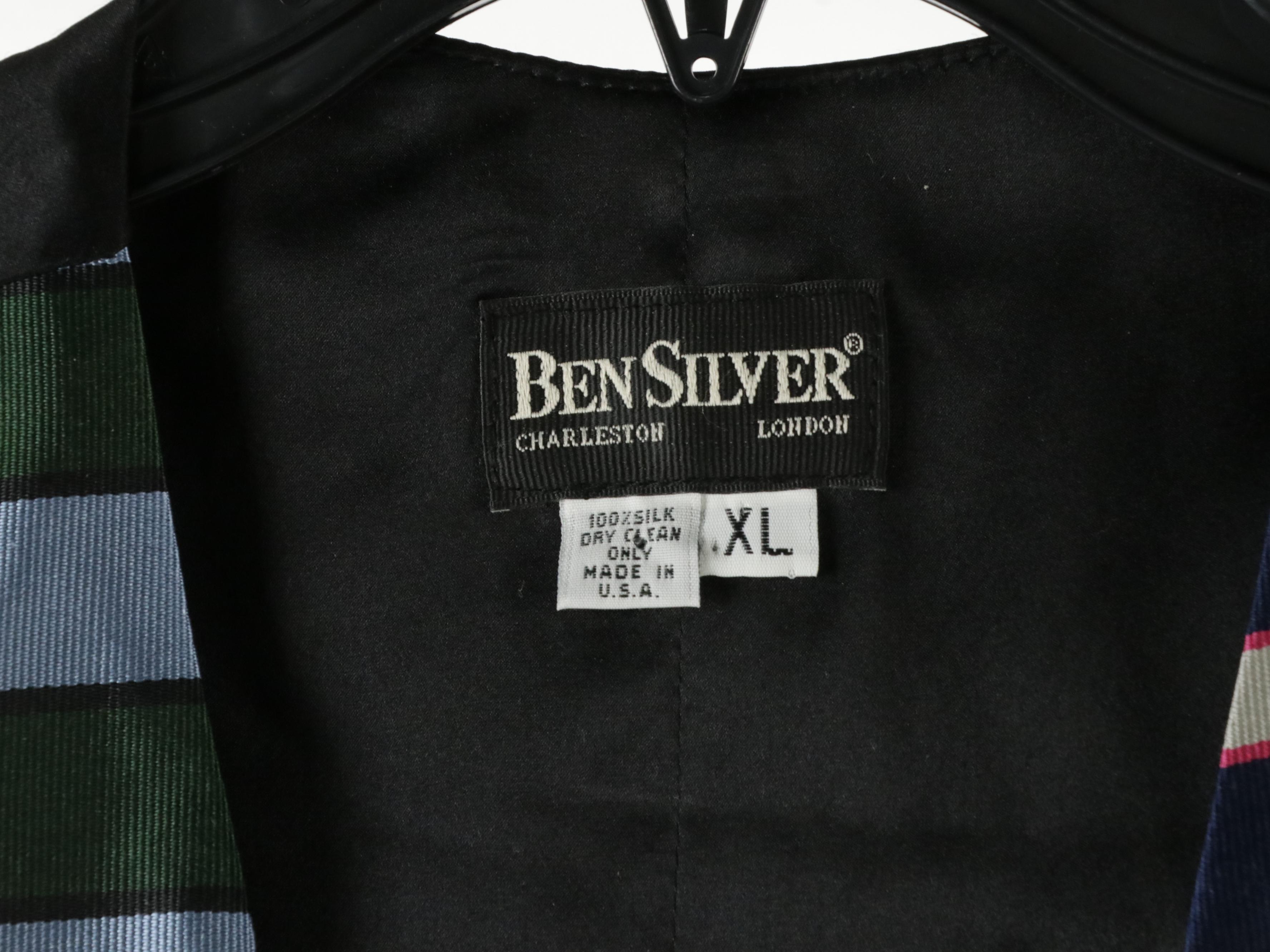 Men's Ben Silver, Cremieux & RNG Collection Patterned Wool/Silk Vests, With Tags
