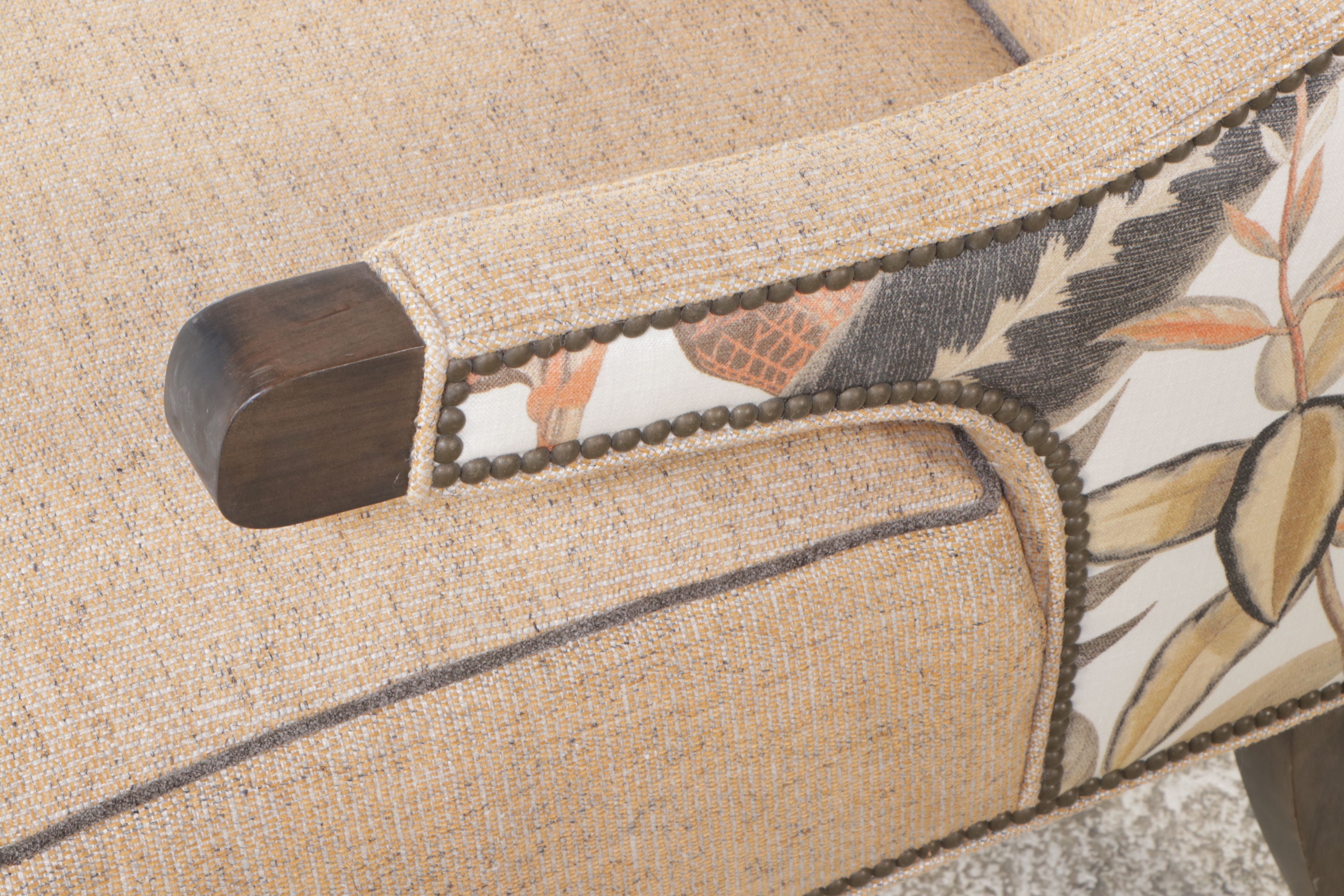 Pair of Theodore Alexander Upholstered Armchairs