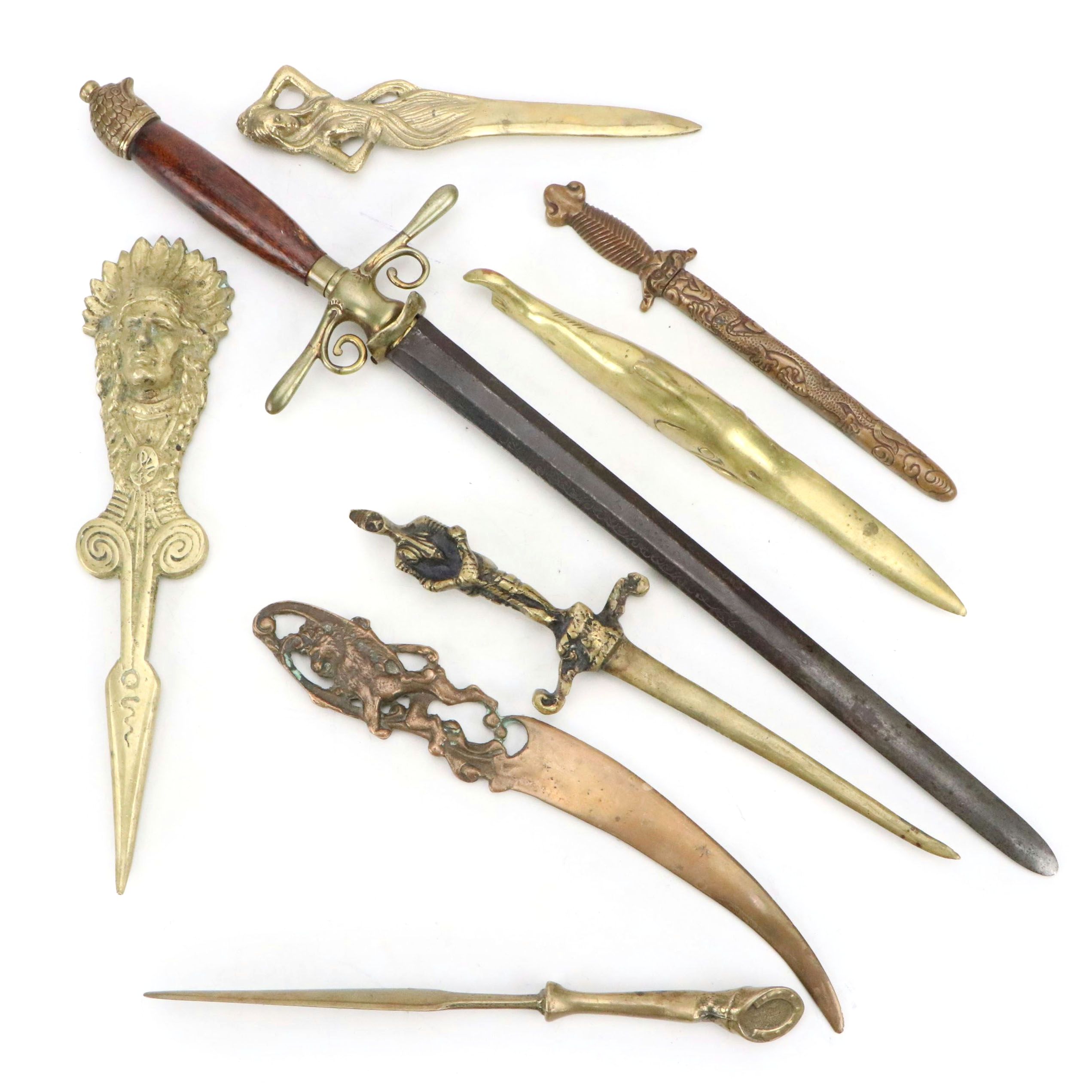 Horse Hoof, Knight, Hula Girl and Other Mid-Century Letter Openers