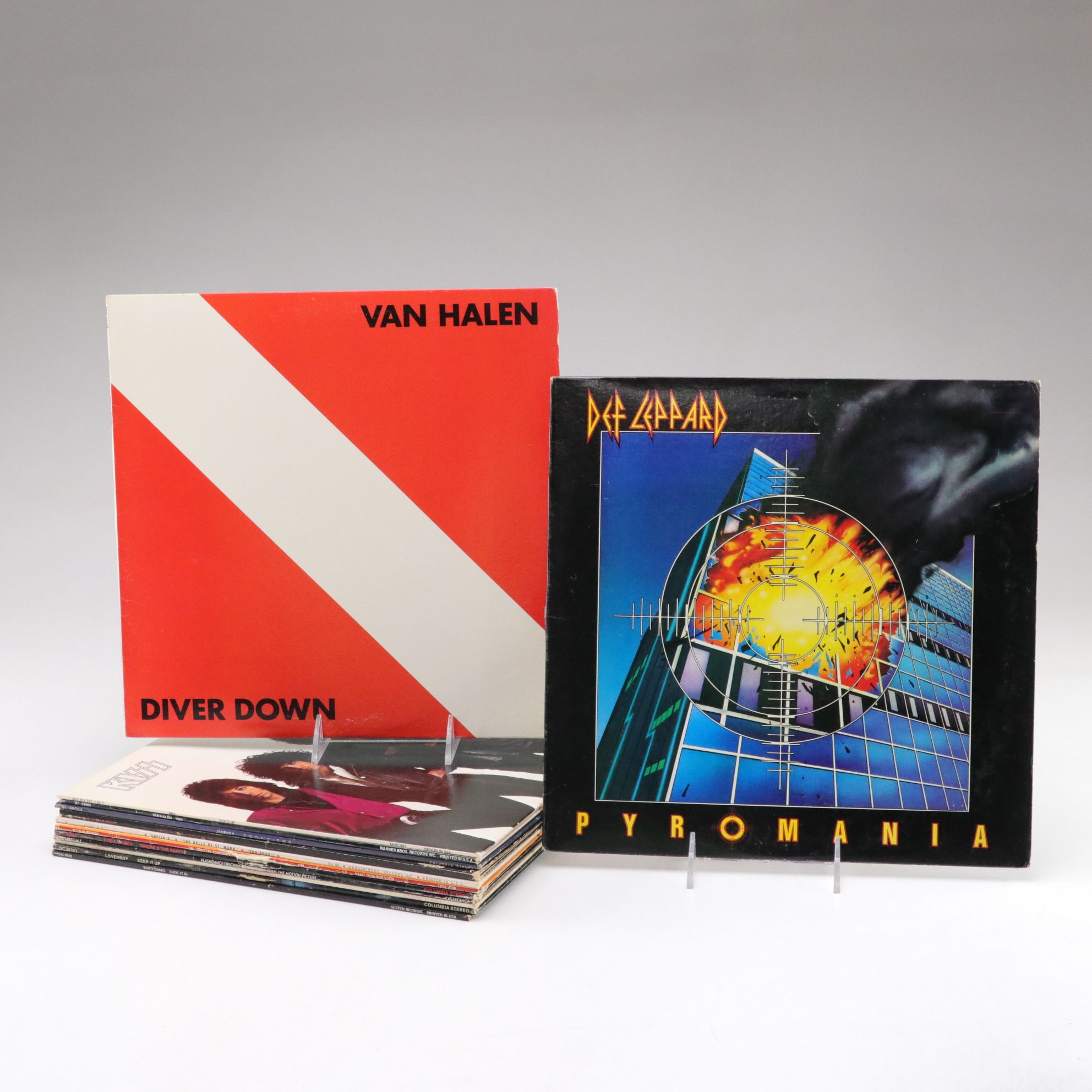 Van Halen, Def Leppard, KISS in Set of Glam Metal and Other Vinyl Records