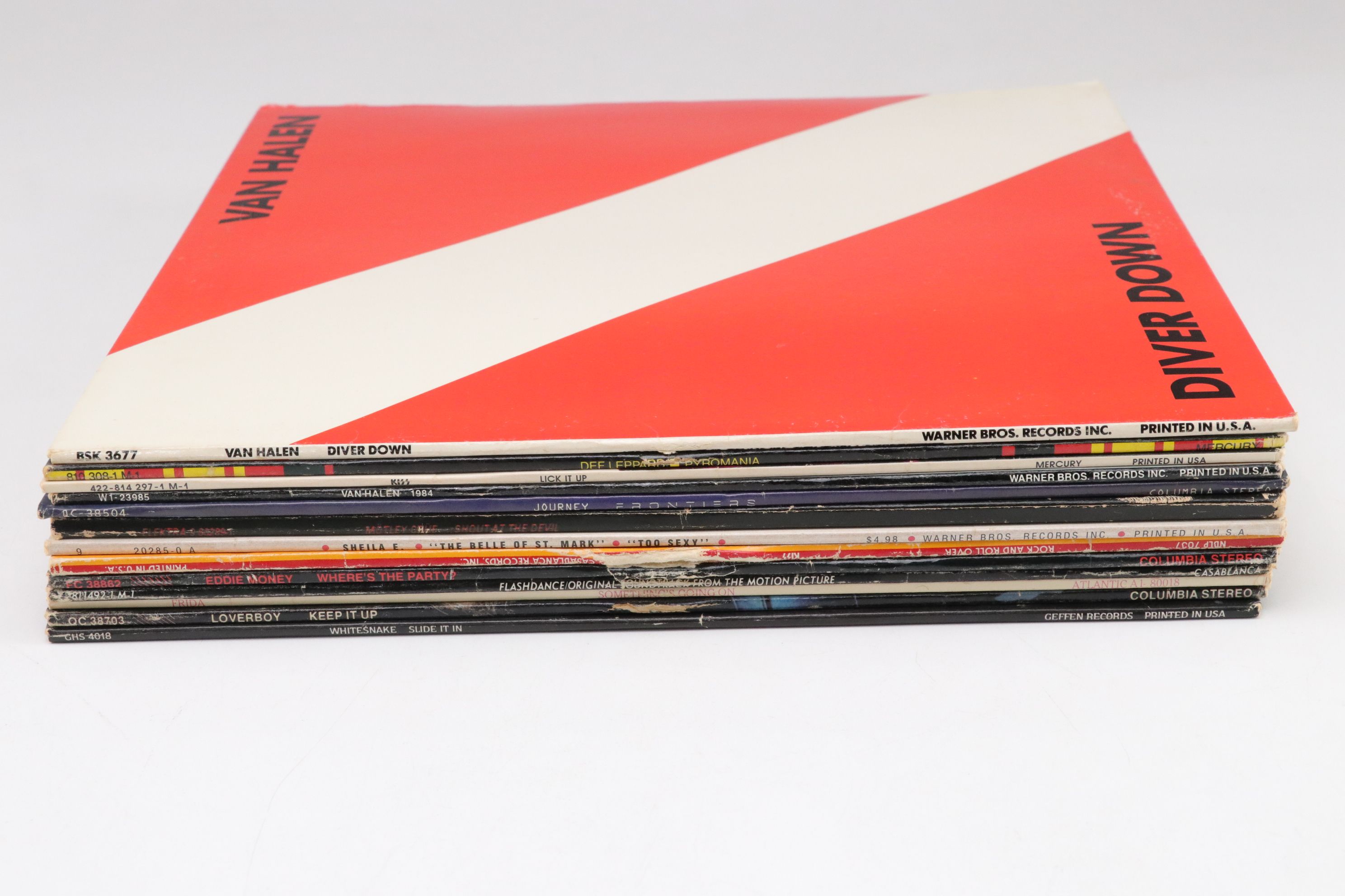 Van Halen, Def Leppard, KISS in Set of Glam Metal and Other Vinyl Records