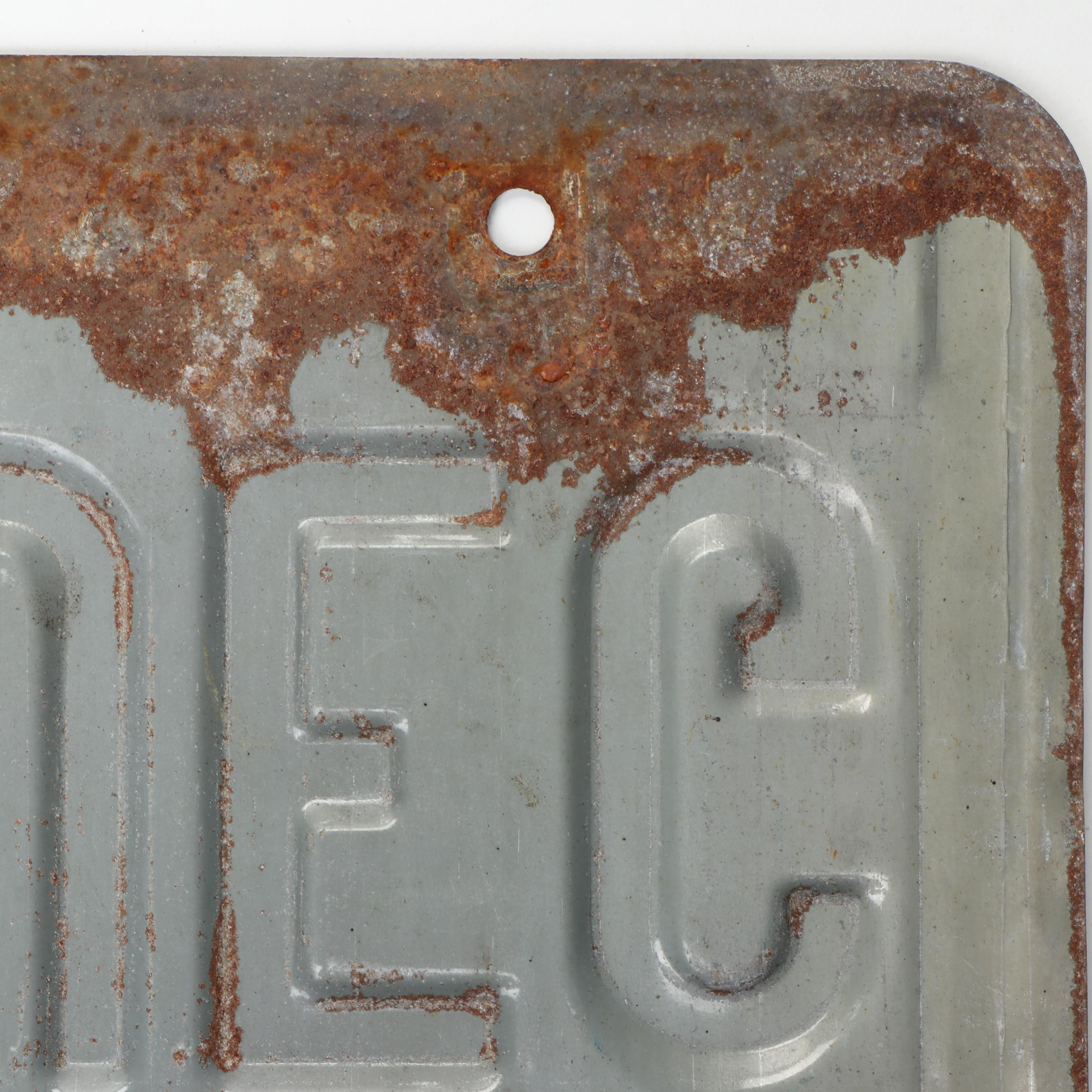 Indiana and Ohio Car License Plates, Mid to Late 20th Century