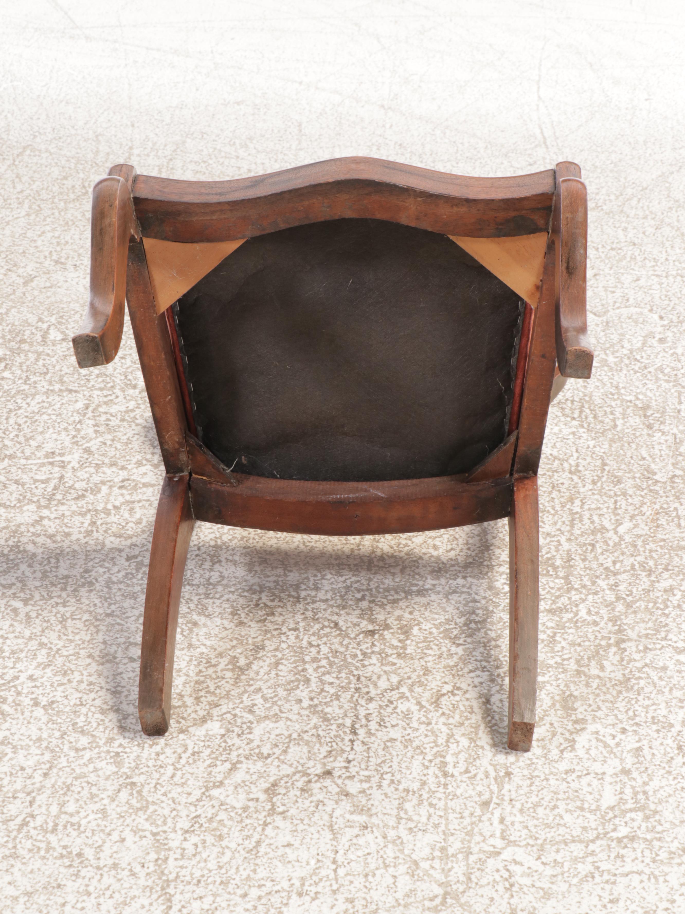 Set of Three Victorian Mahogany Side Chairs with Needlepoint Upholstery