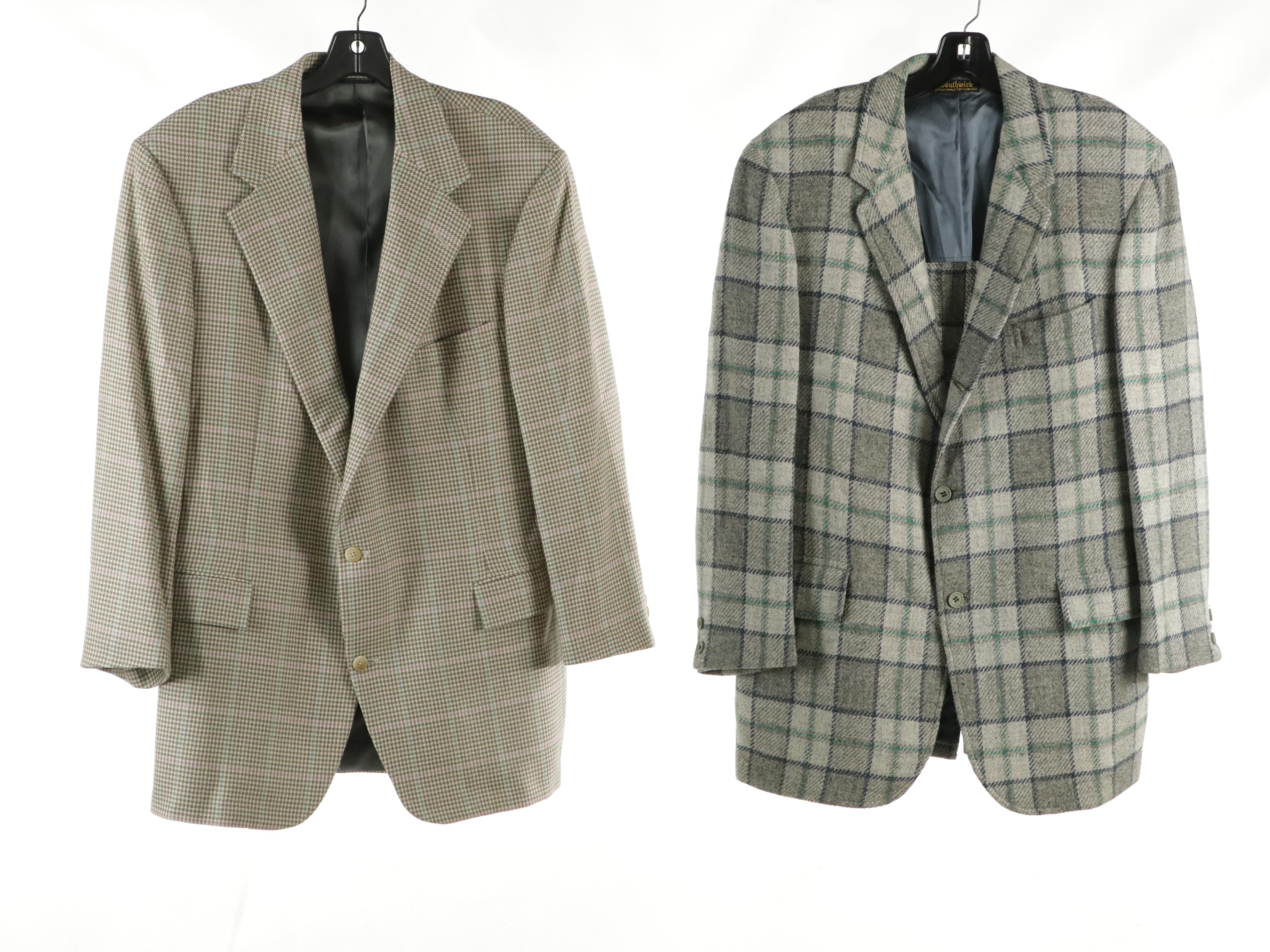 Men's Patterned Wool, Linen and Cotton Blazers Featuring Polo by Ralph Lauren