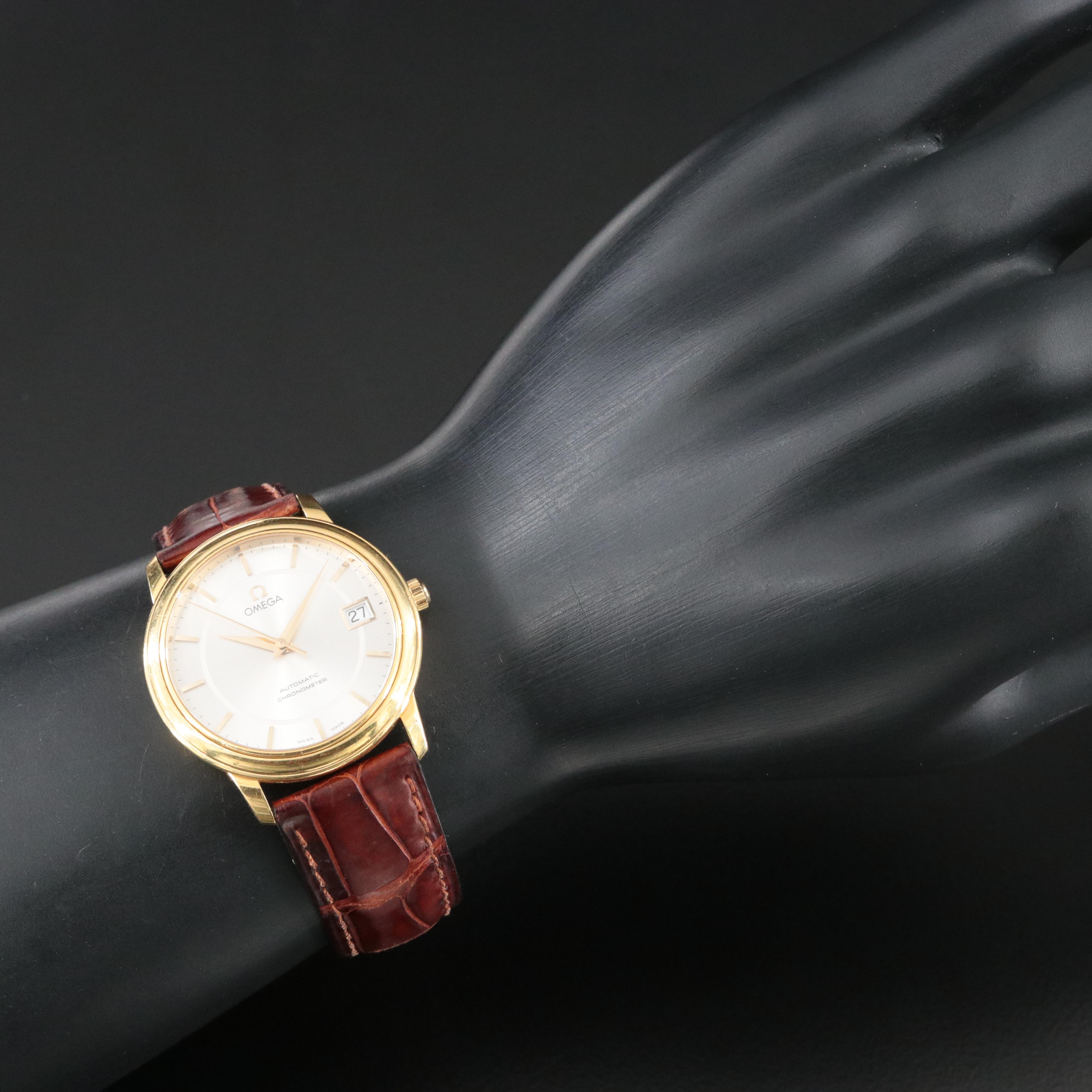 18K Omega DeVille Automatic 4600-31-02 Watch