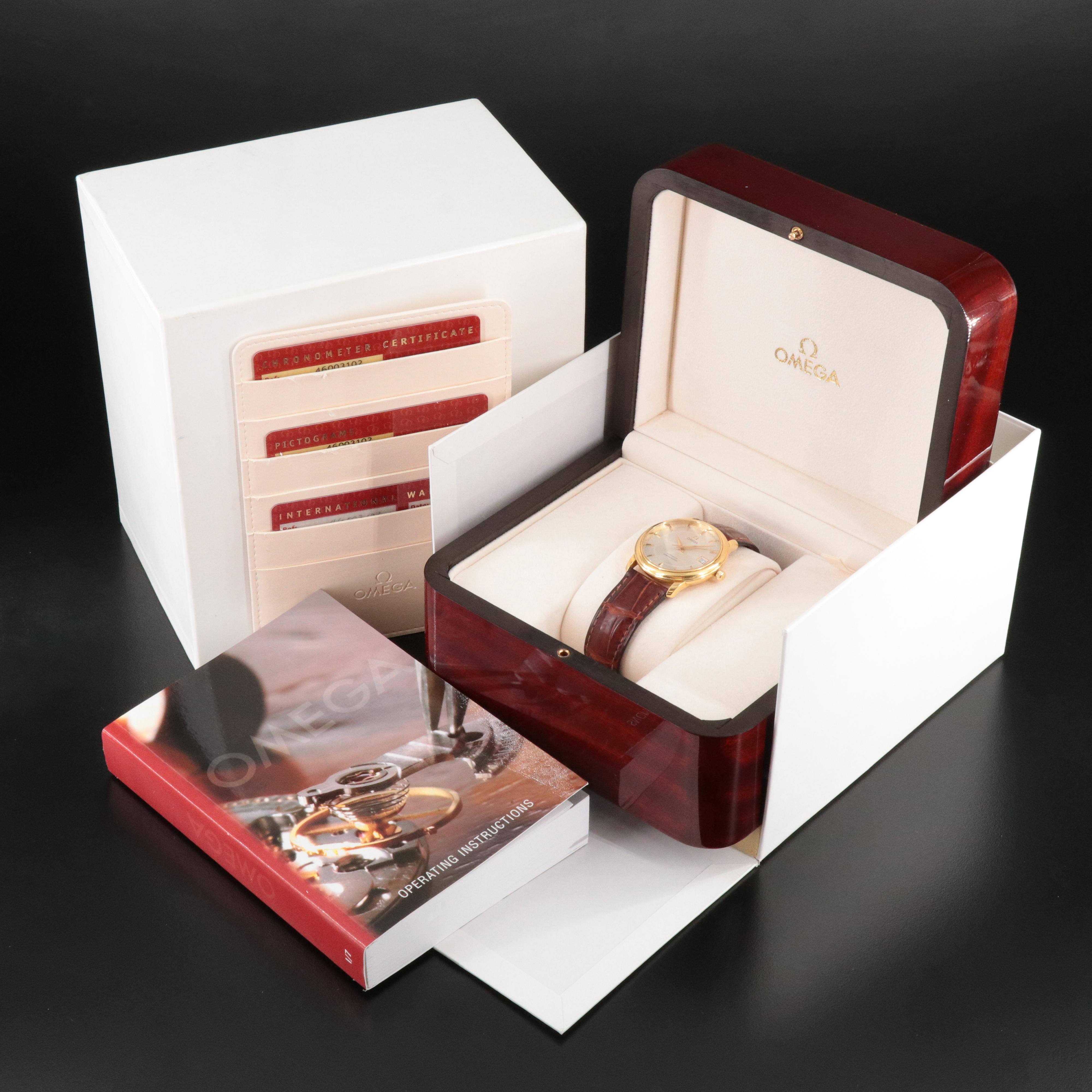 18K Omega DeVille Automatic 4600-31-02 Watch