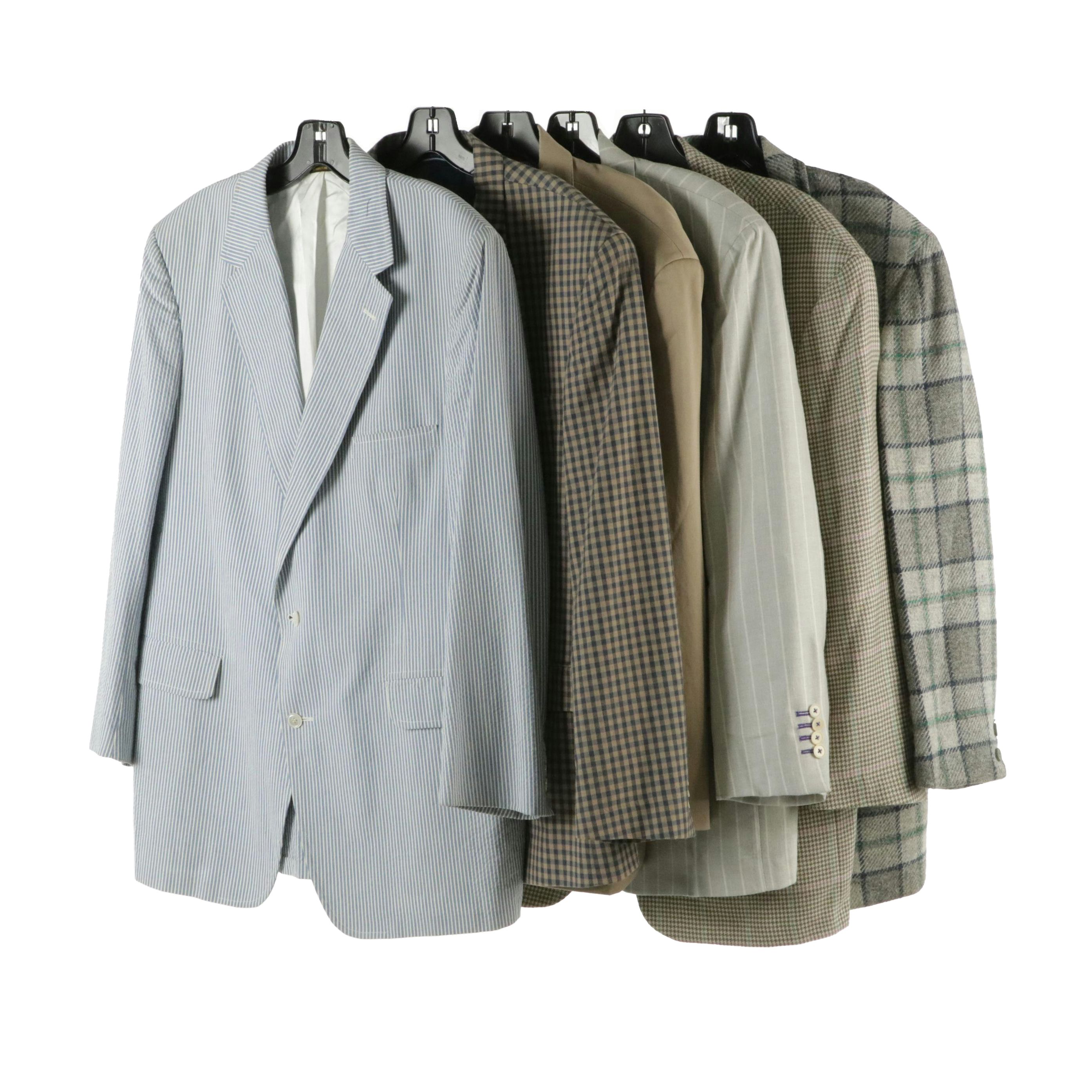 Men's Patterned Wool, Linen and Cotton Blazers Featuring Polo by Ralph Lauren
