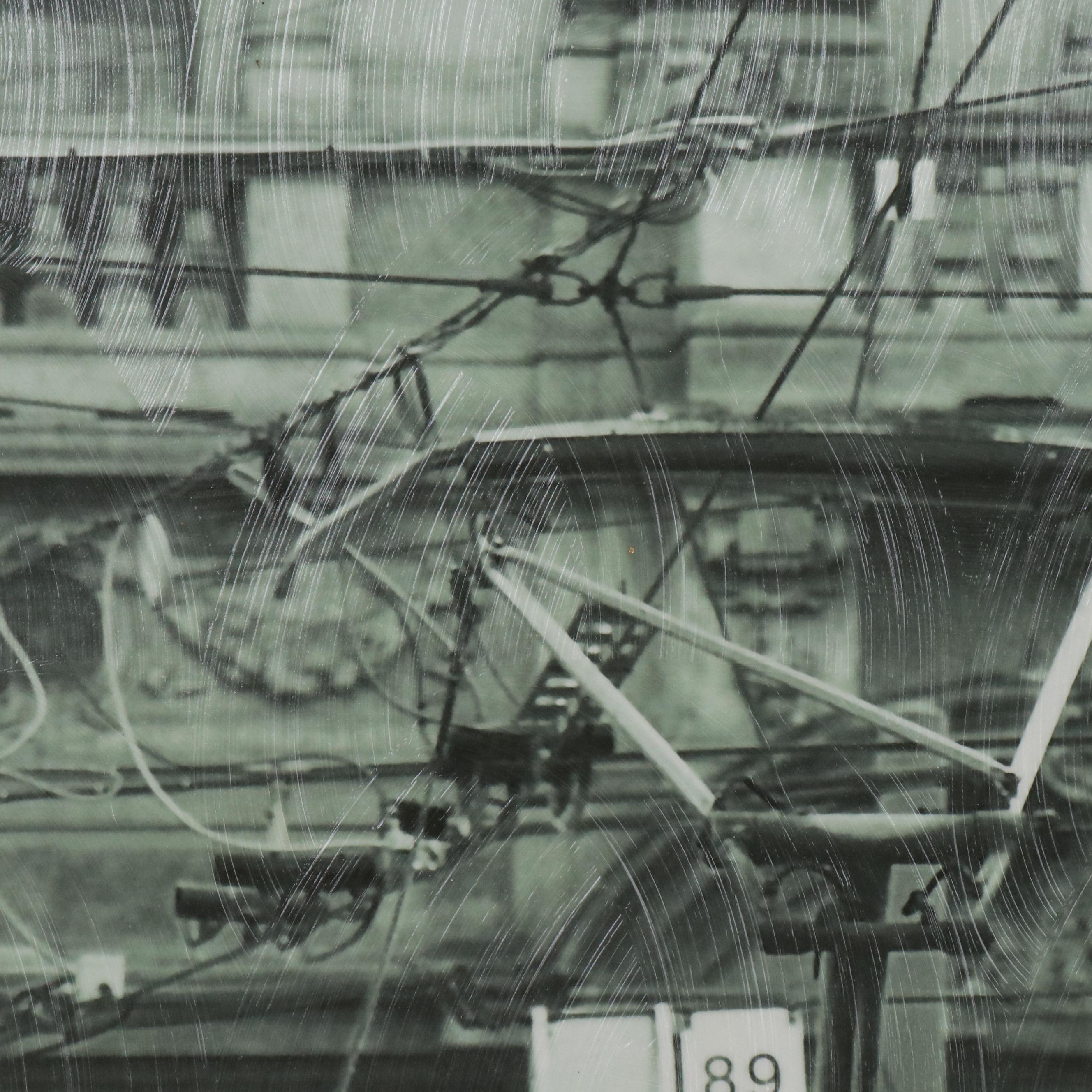 Large-Scale Giclée Photograph of Orange Streetcar, 2013